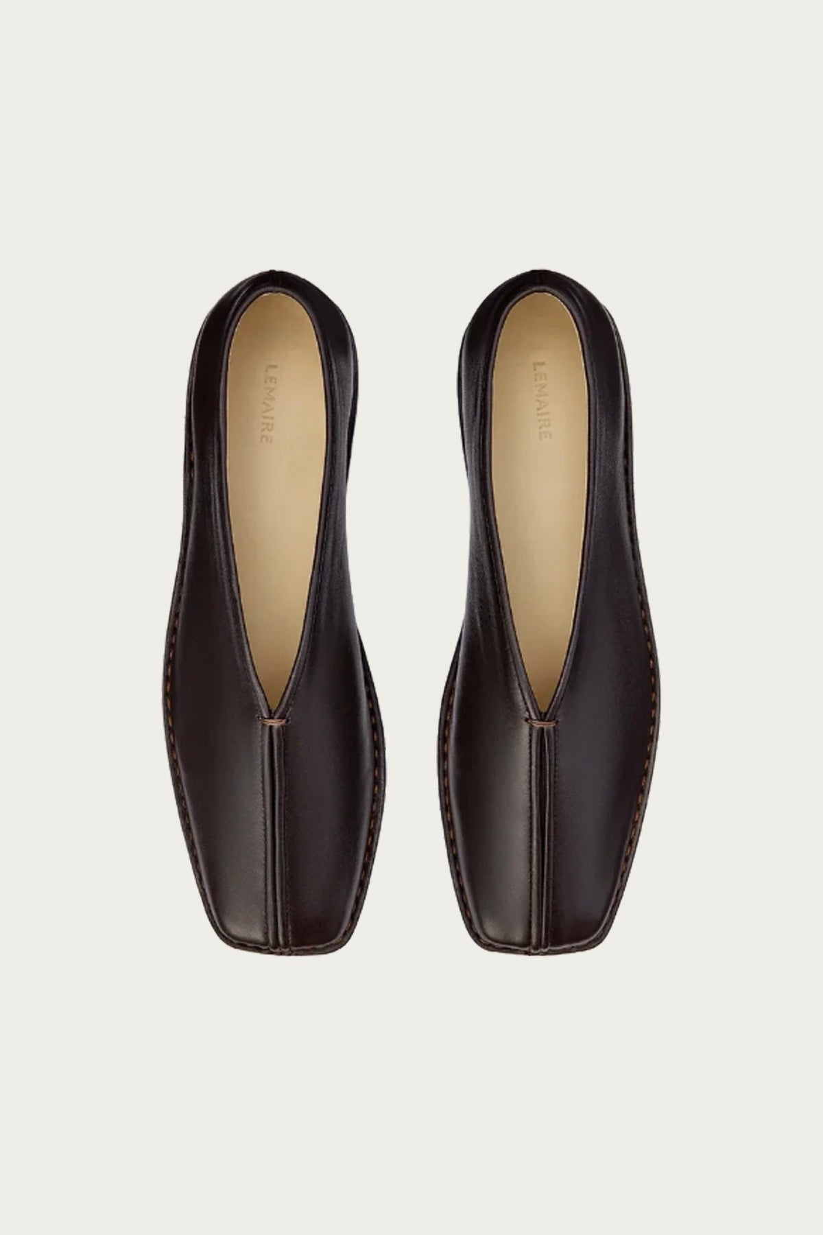 Flat Piped Slippers - Dark Chocolate - 3