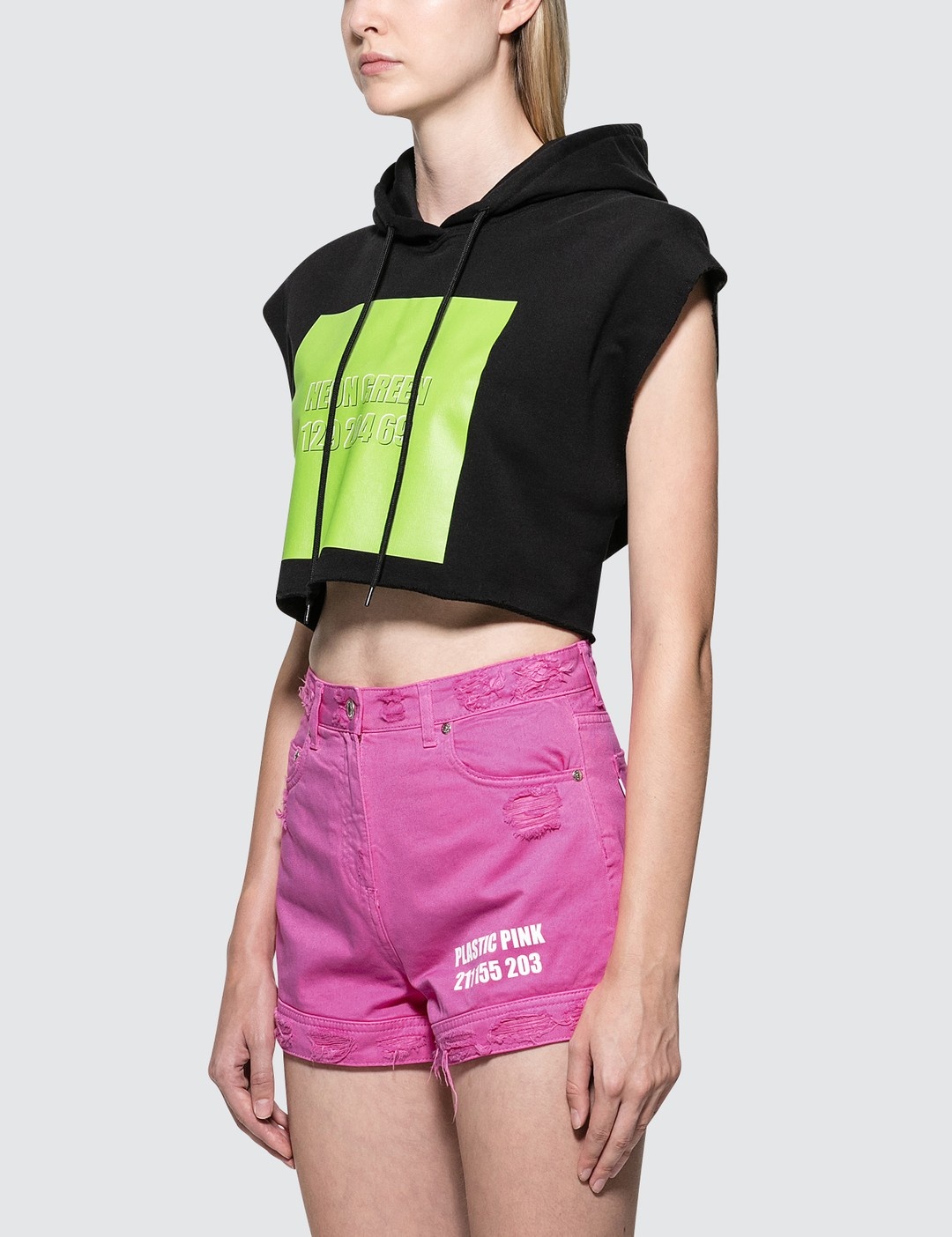 CHROMOTHERAPY CROP HOODIE - 2