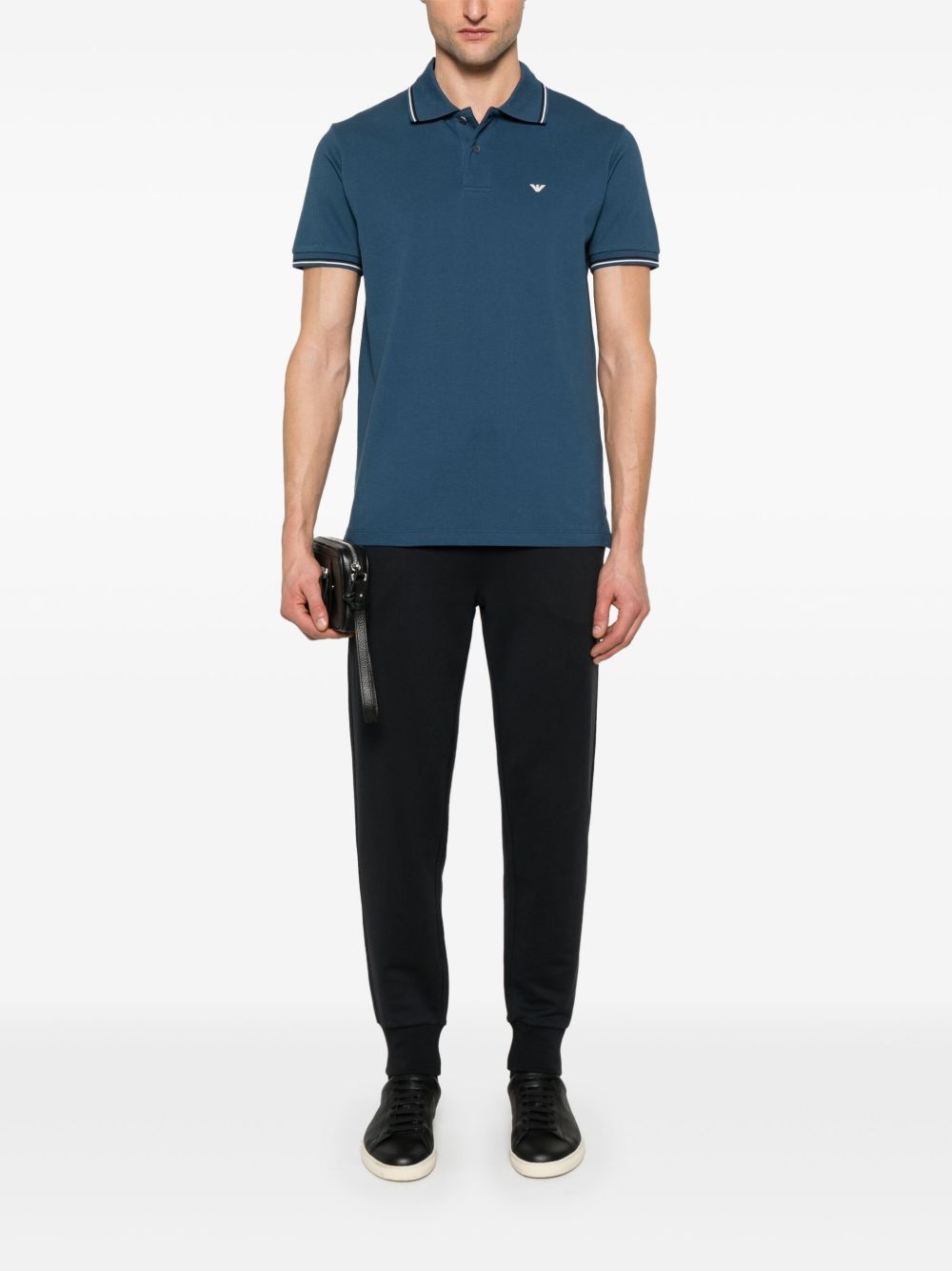 logo-print polo shirt - 2