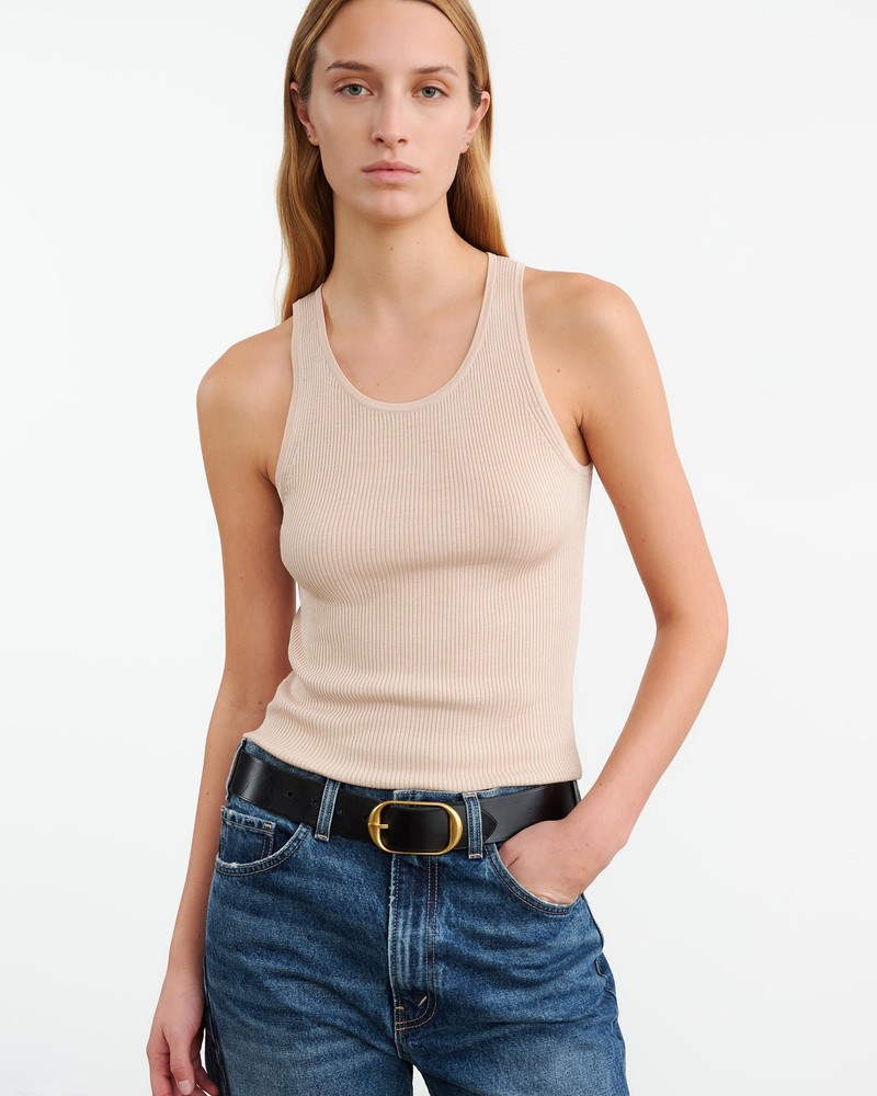 NILI LOTAN LOTTIE SILK KNIT TANK outlook