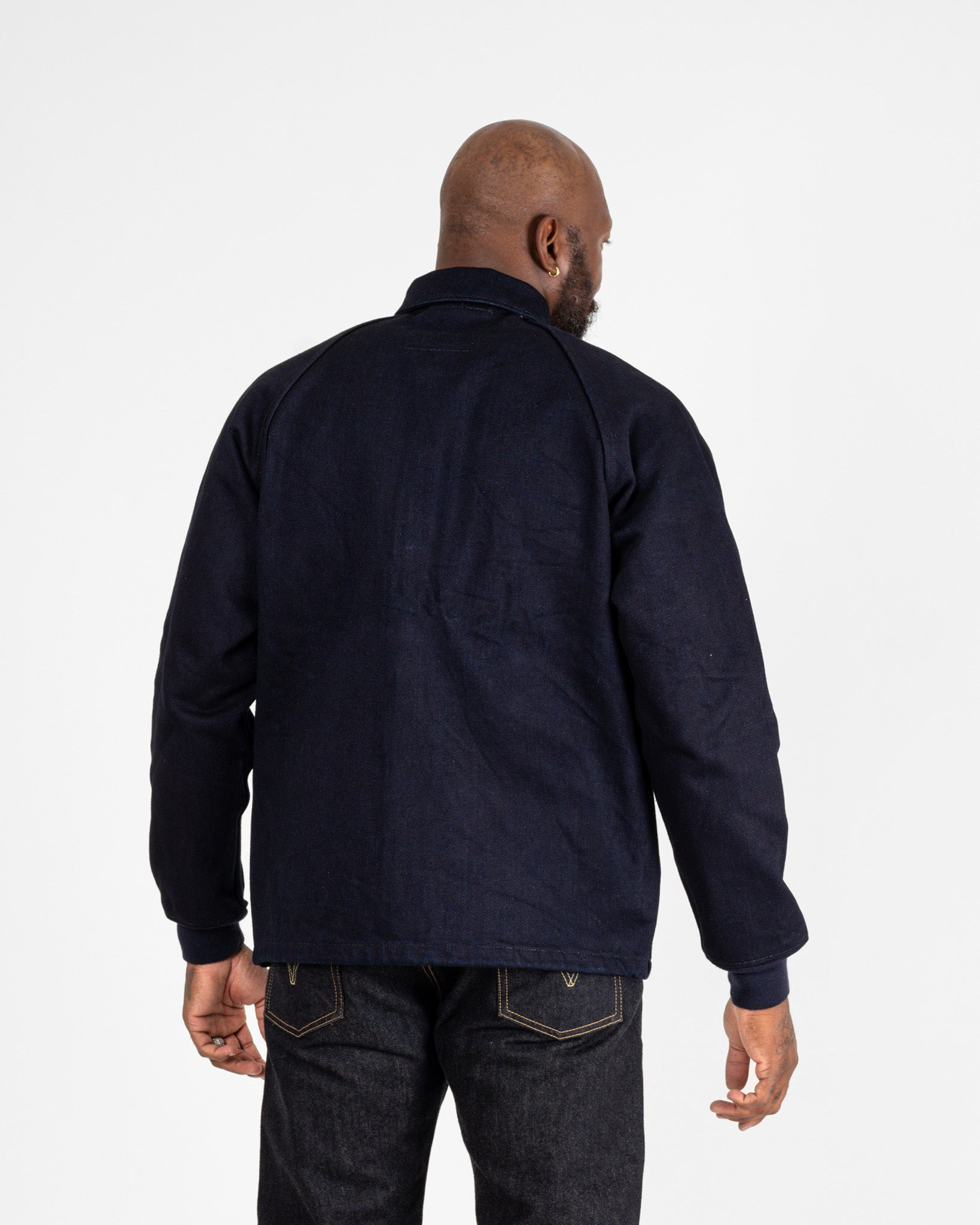 IHJ-142-IND 21oz Serge Windbreaker - Indigo - 3