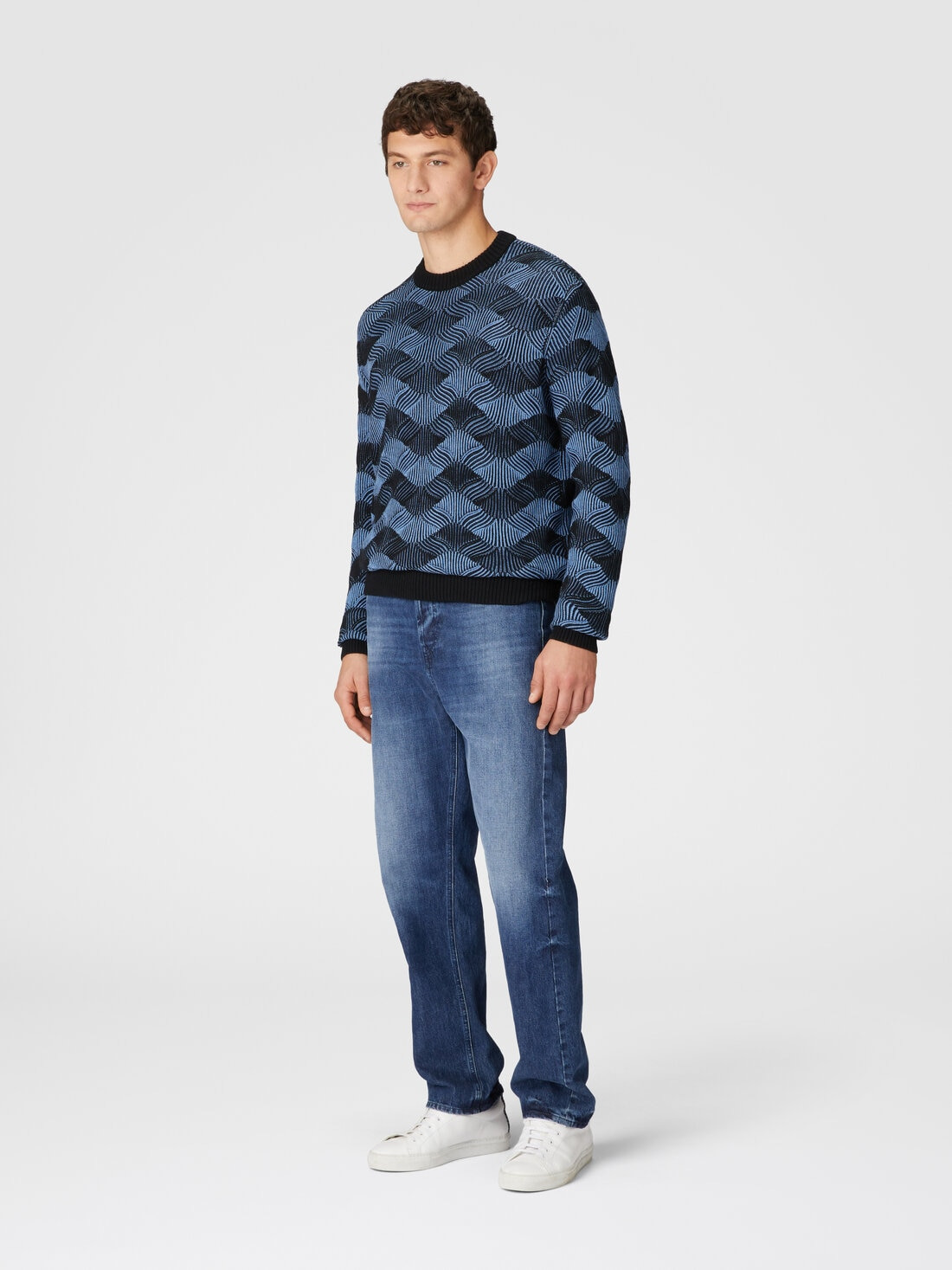 Ribbed crew neck sweater - 2