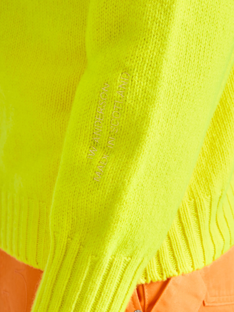 TURTLENECK JUMPER IN NEON YELLOW 7