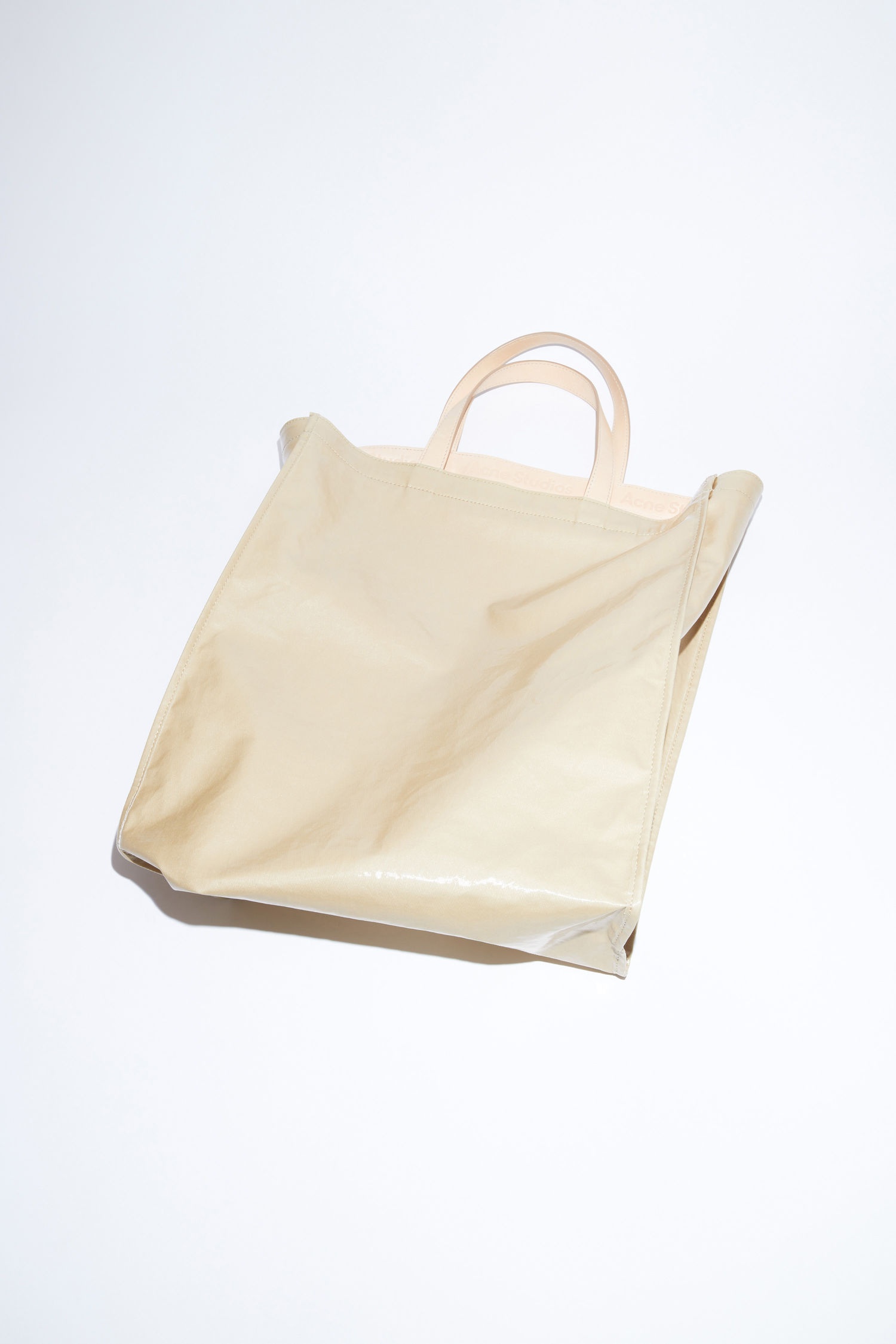 Shiny tote bag - Beige - 2