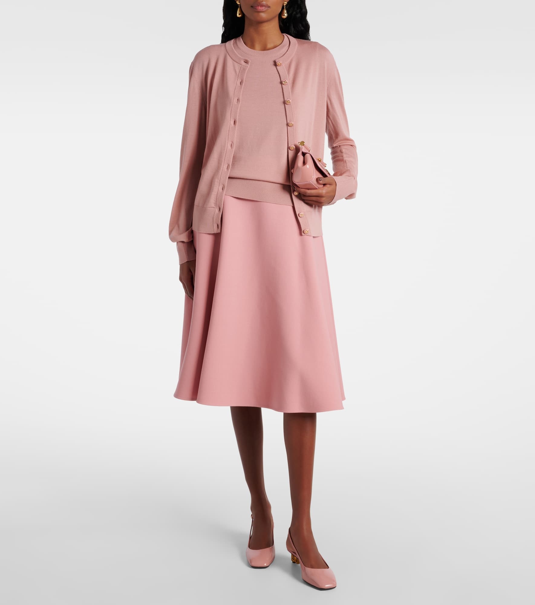 Virgin wool midi skirt - 2