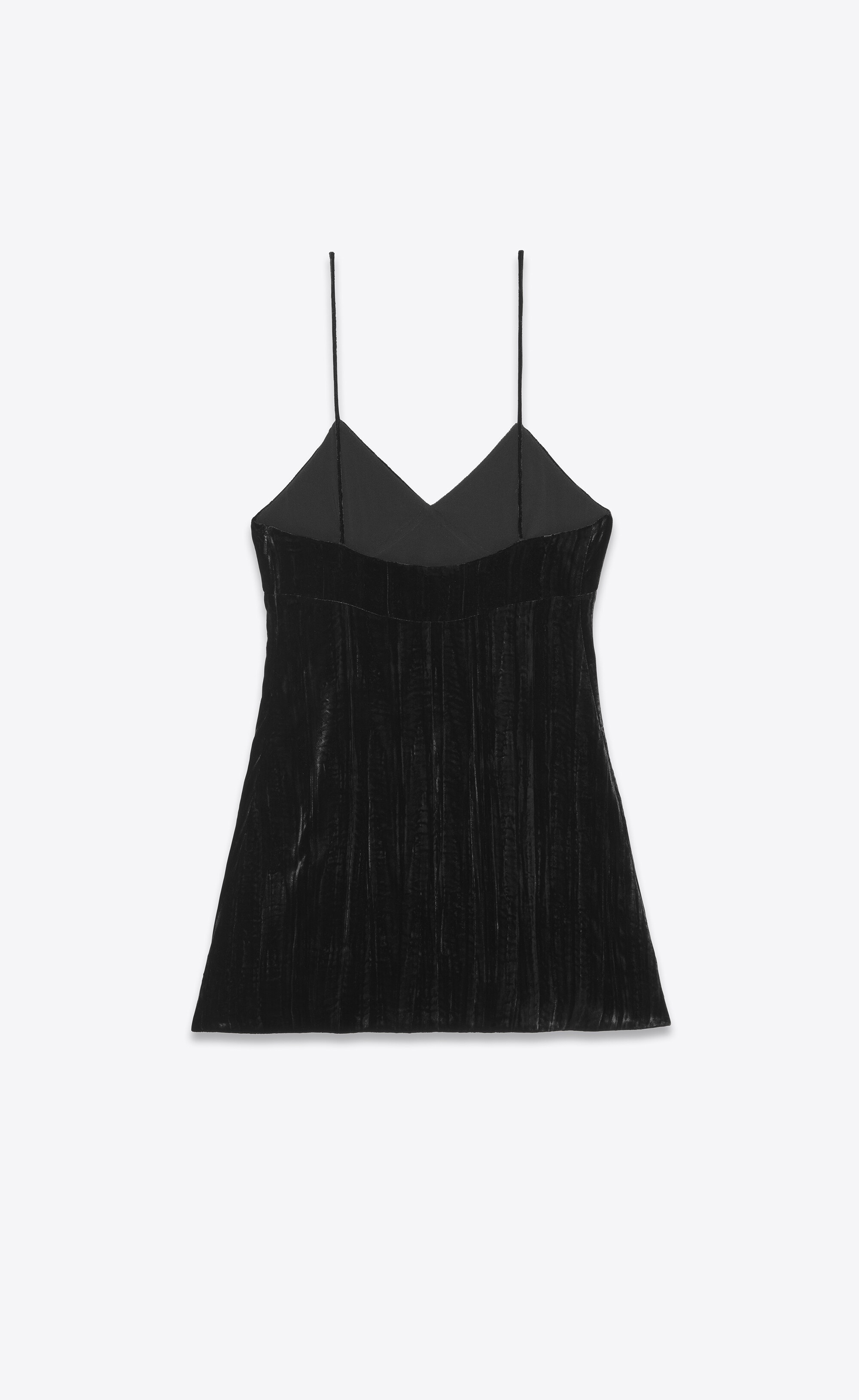 sleeveless dress in velvet - 3