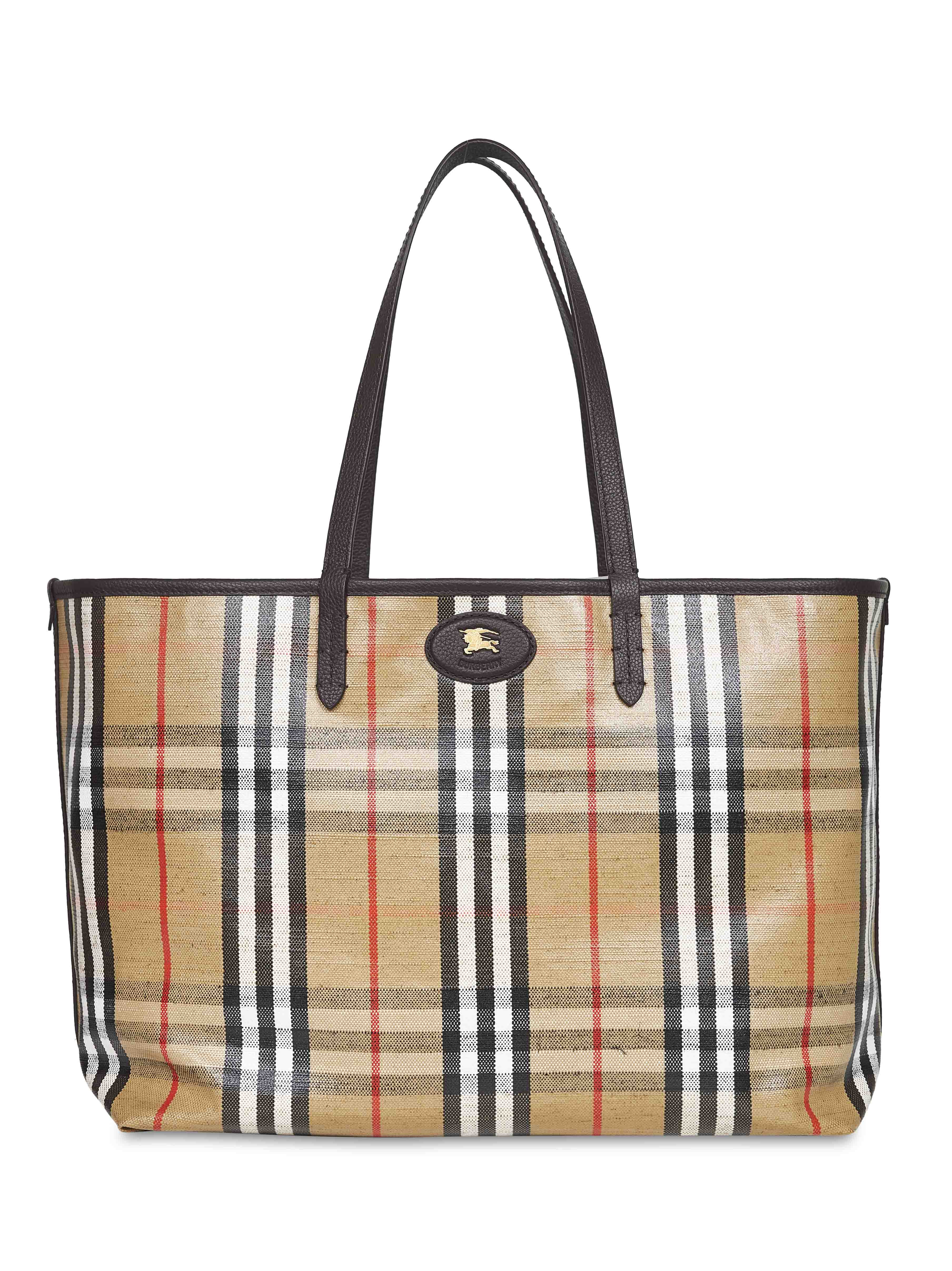Burberry Women Beige Highlands Medium Tote Bag - 1