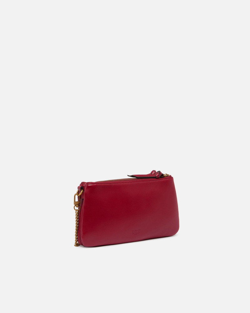 PINKO LEATHER MINI DOUBLE BAG WITH SHOULDER STRAP outlook
