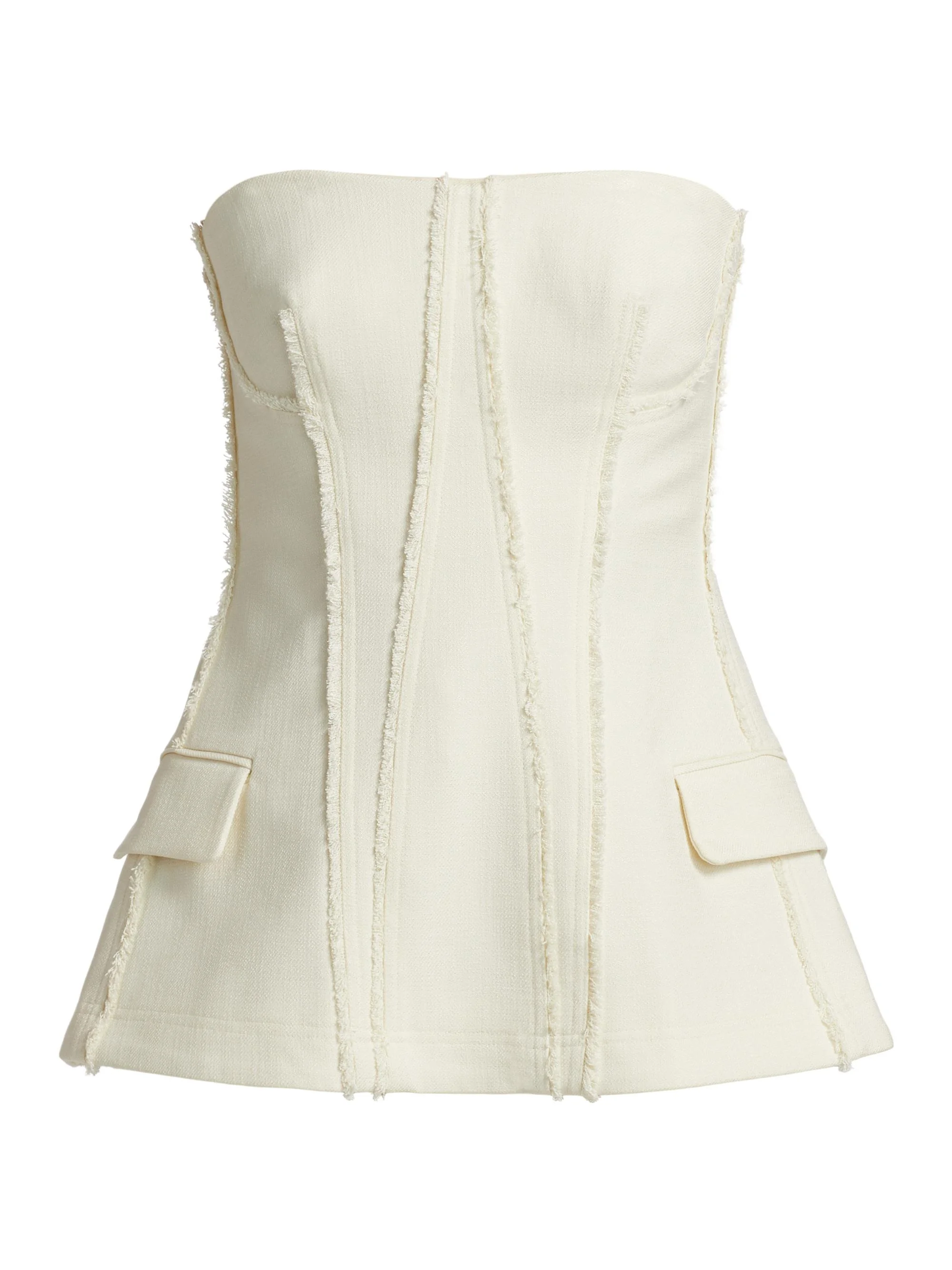 Women's Lupita Bustier Strapless Top - White - 1