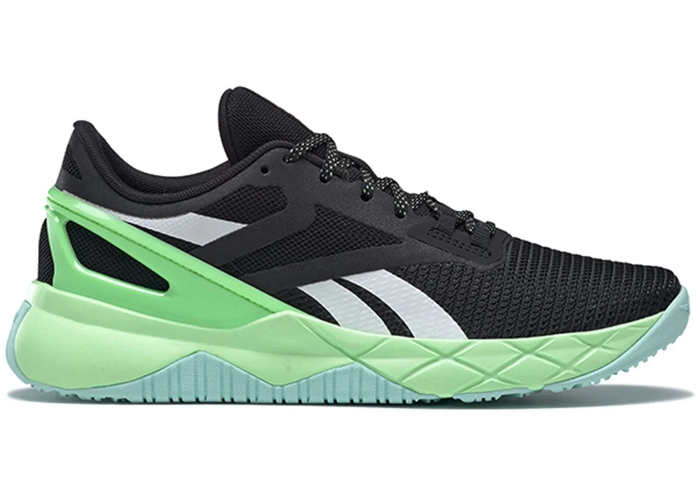 Reebok Nanoflex TR Black Neon Mint (Women's) - 1