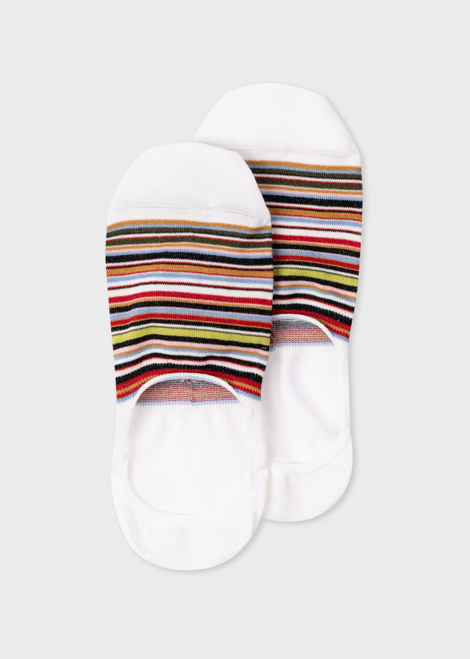 White 'Signature Stripe' Loafer Socks Three Pack - 2