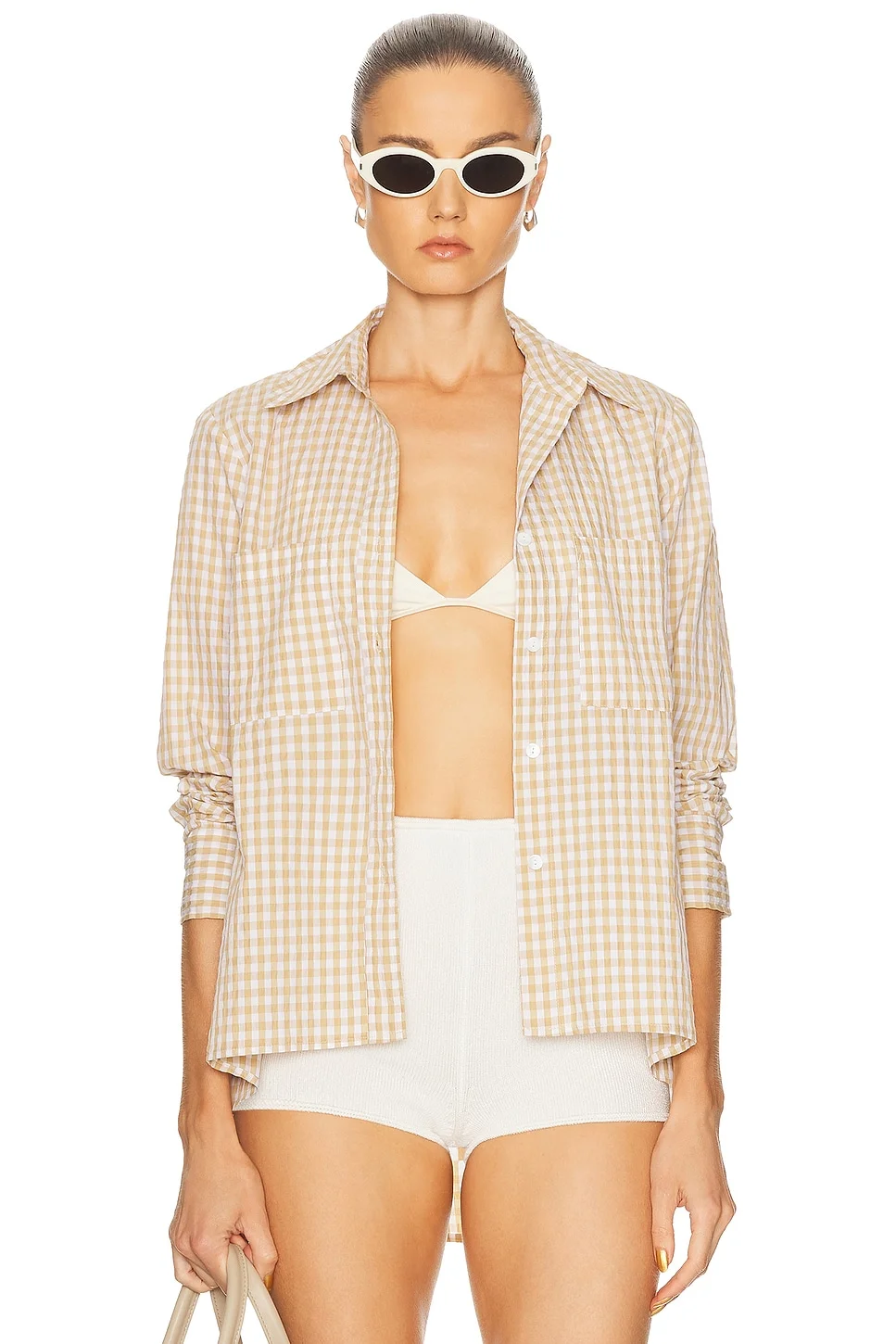 Textured Gingham Shirt - 1