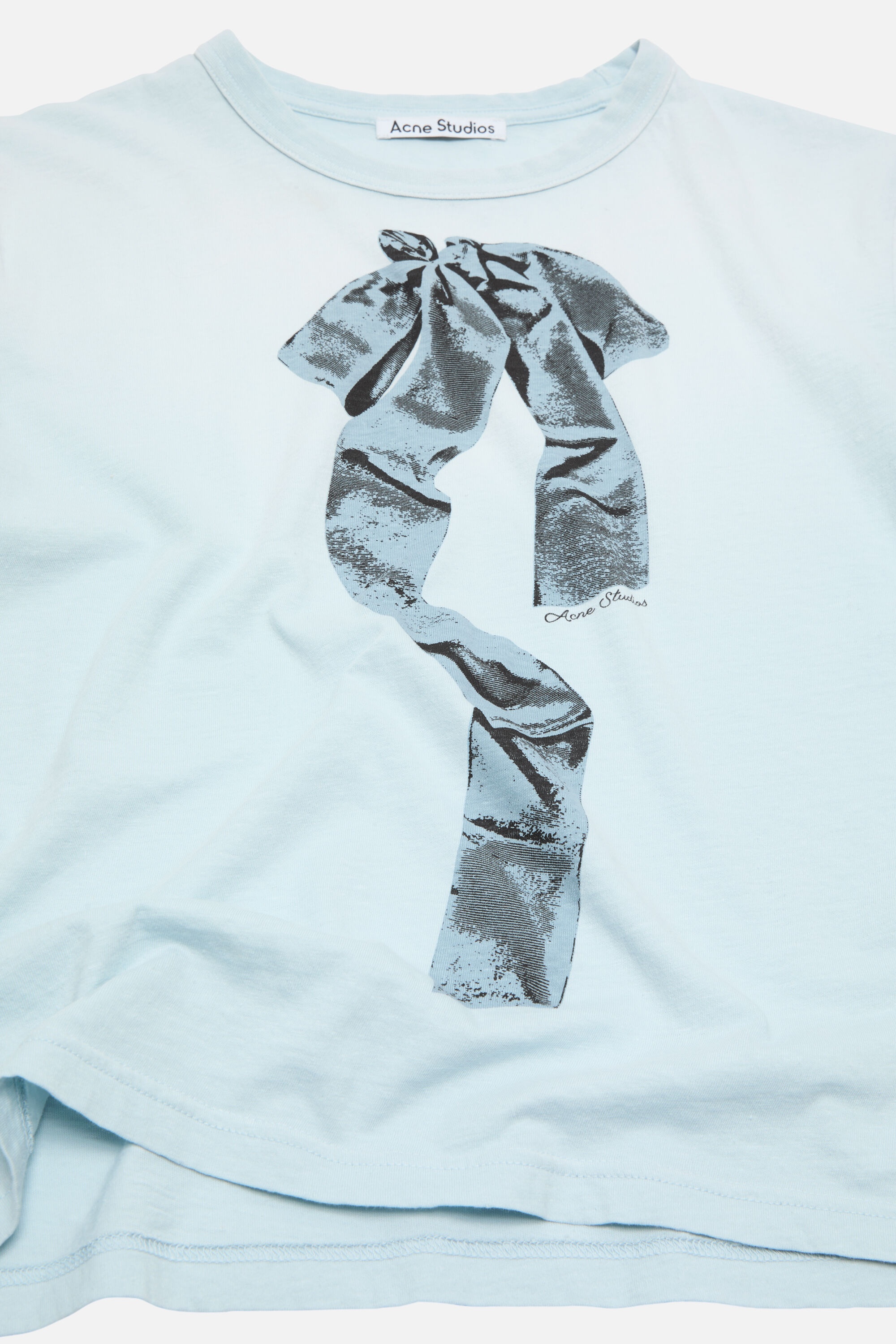 Print t-shirt - fitted - Light blue - 5