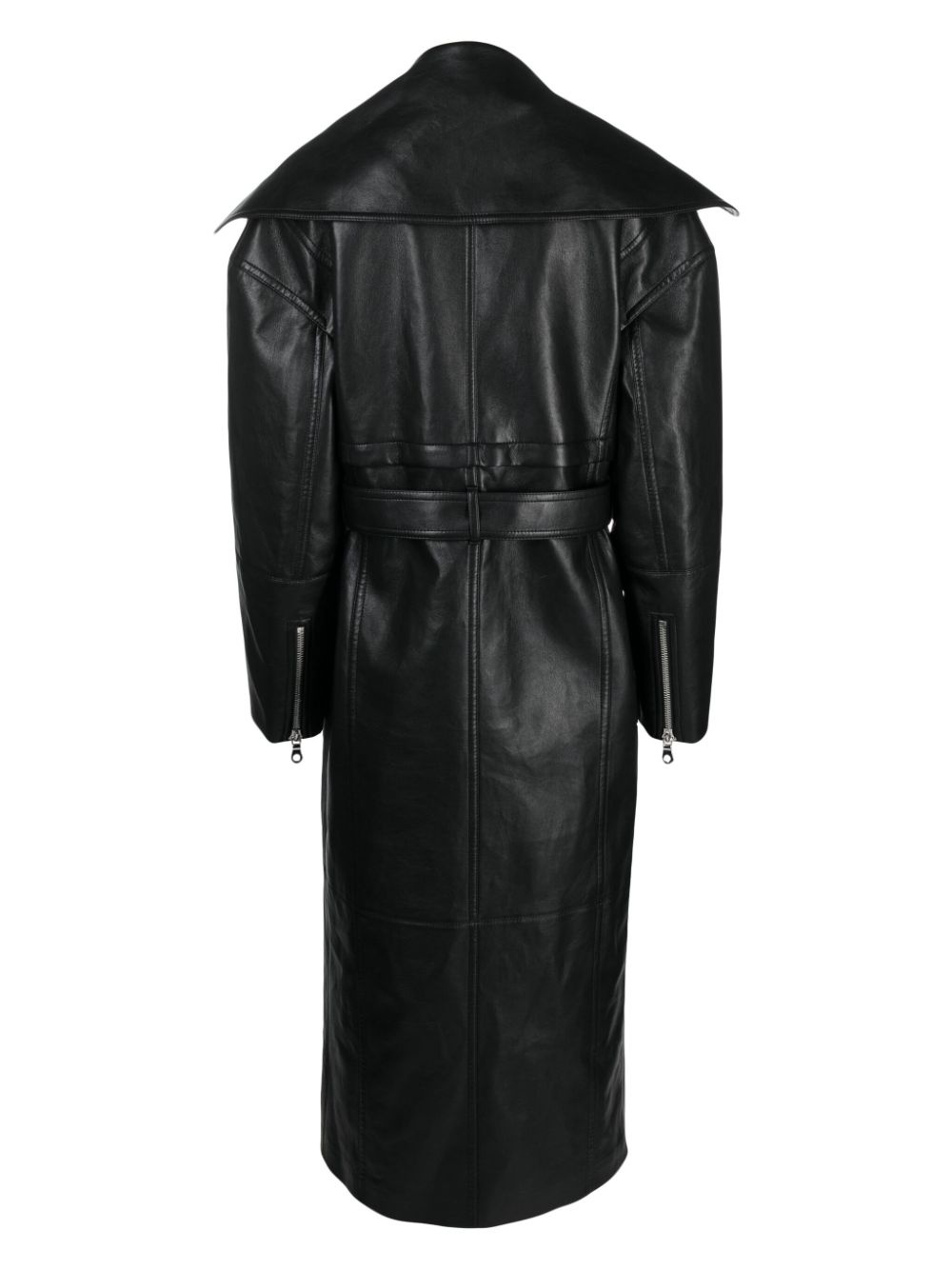 Marielle leather biker coat - 2