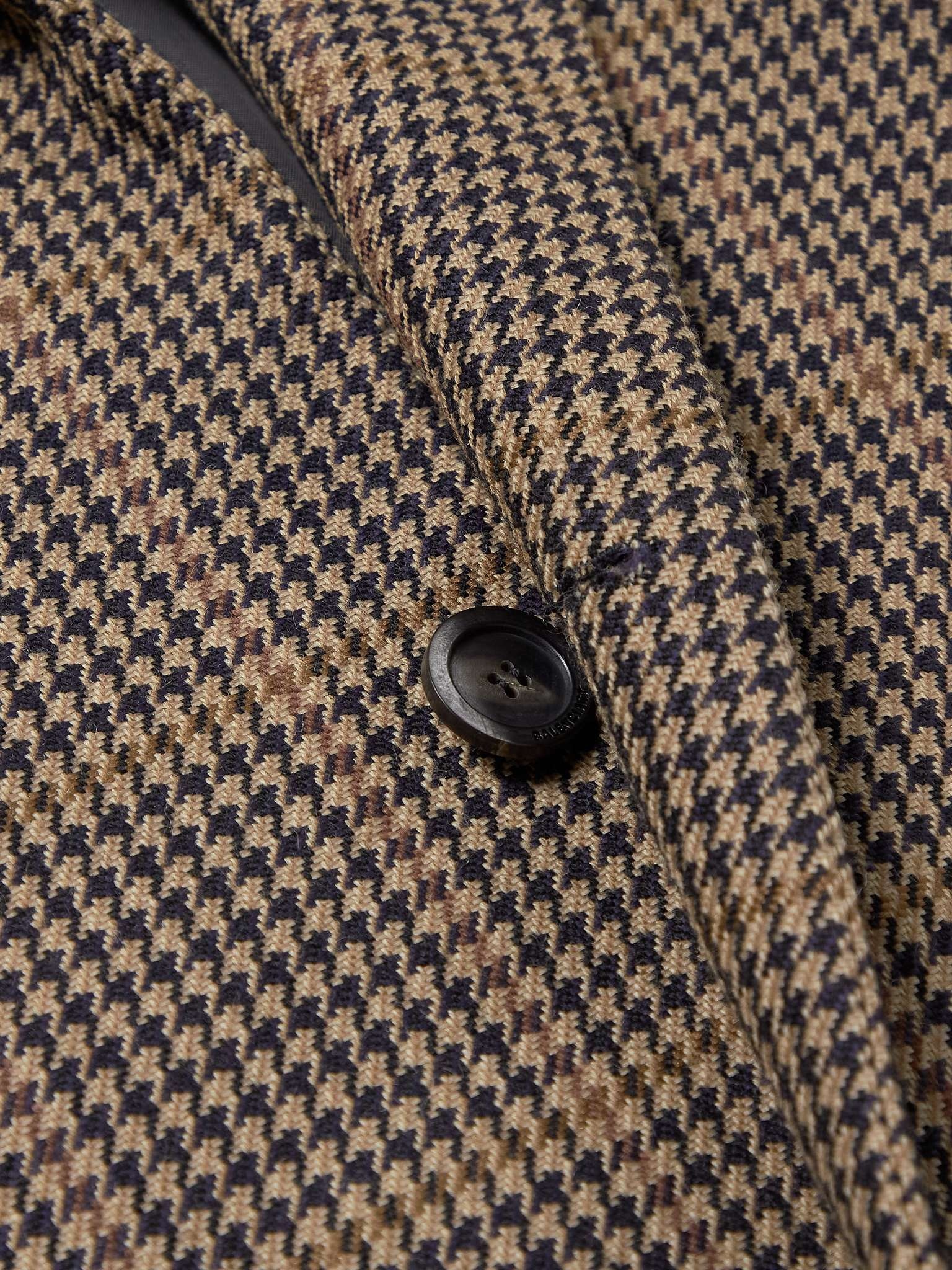 Houndstooth Virgin Wool-Blend Coat - 5