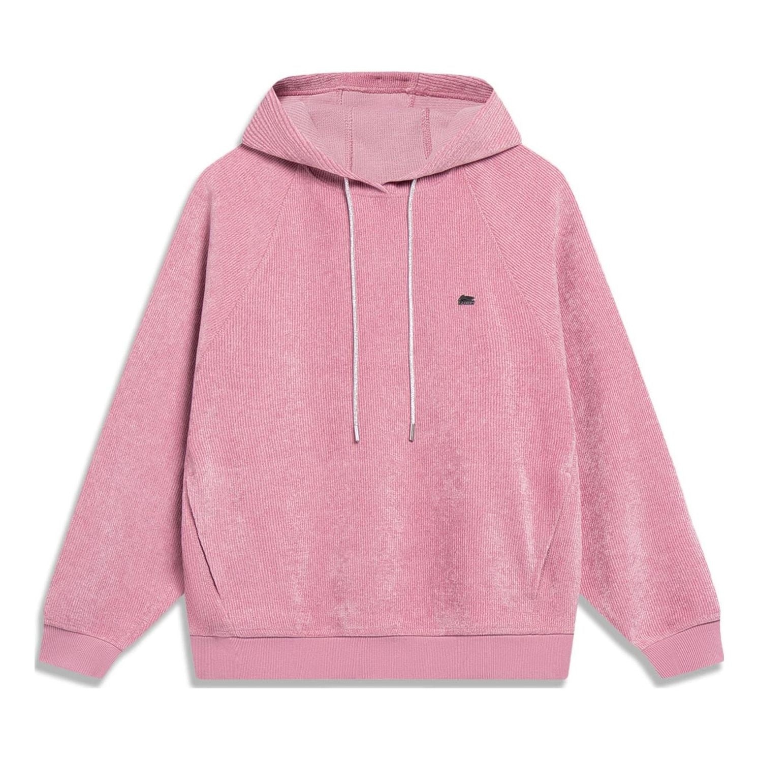 (WMNS) Li-Ning Basic Logo Hoodie 'Pink' AWDT030-2 - 1