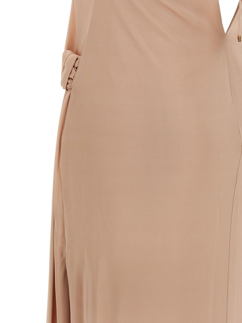 Red Carpet draped maxi dress 4
