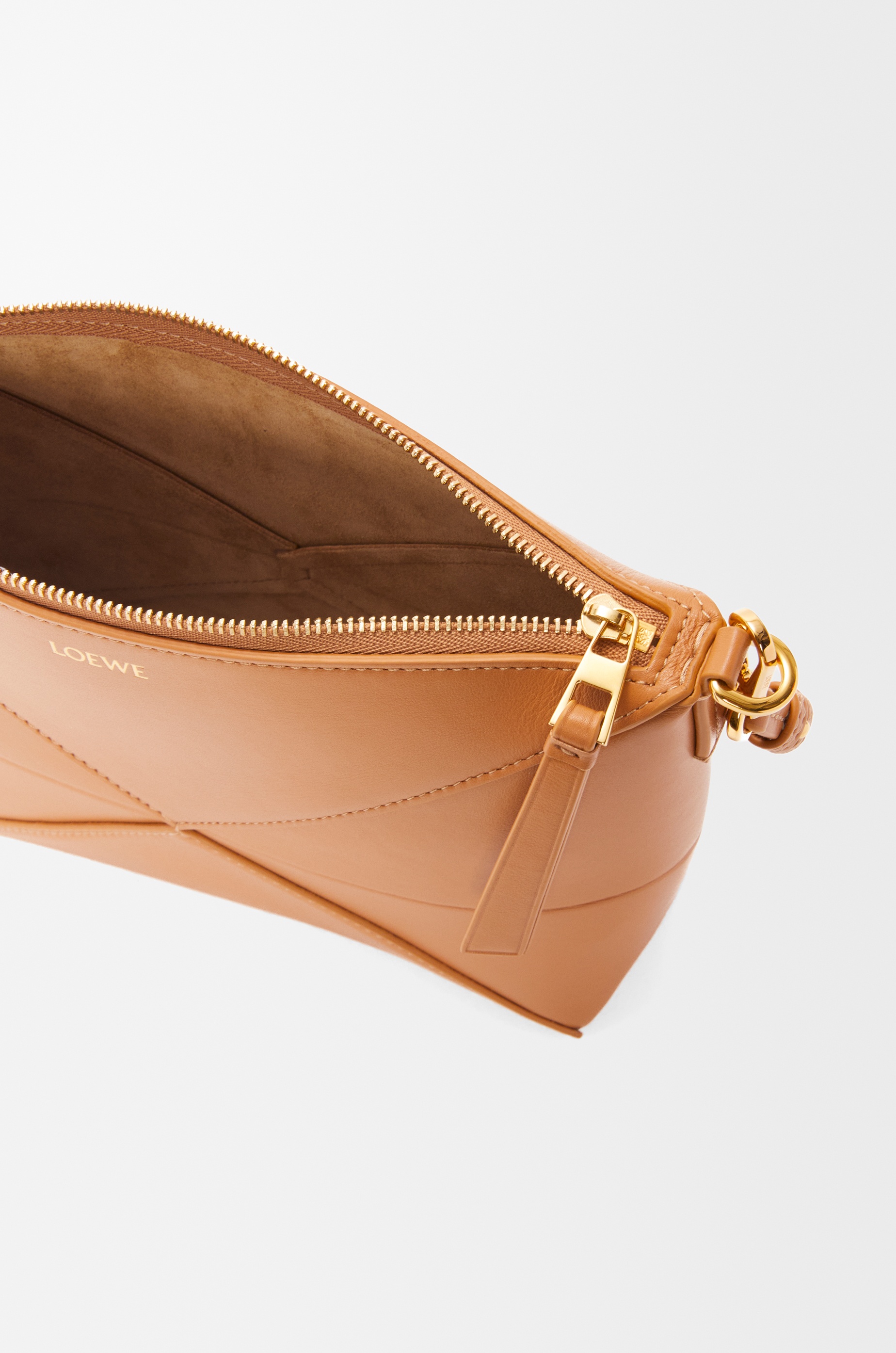 Puzzle Fold pouch in shiny nappa calfskin - 8