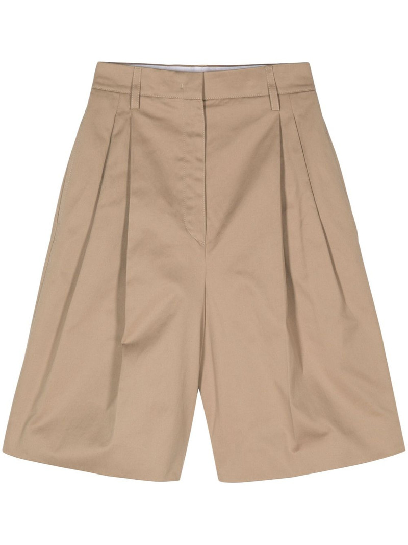 pleat-detail shorts 1