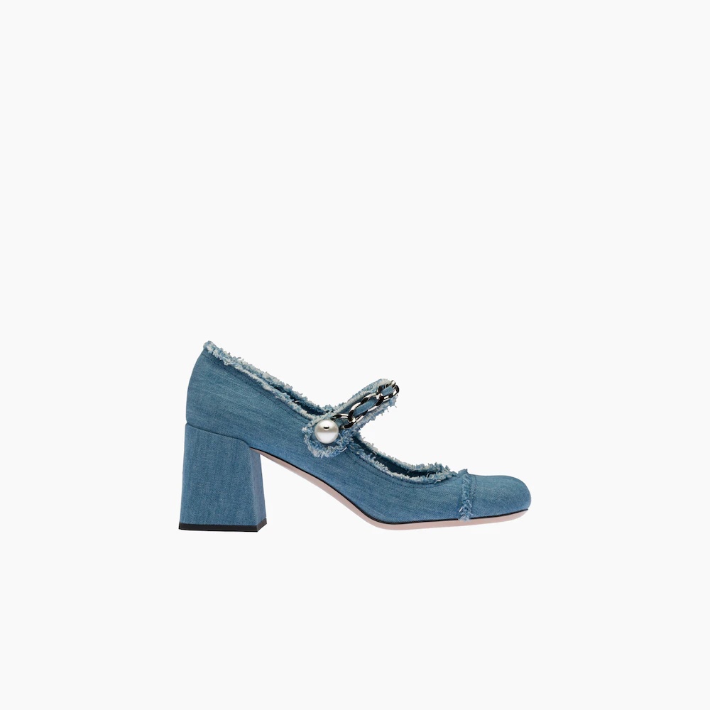 Denim Mary Jane pumps - 2