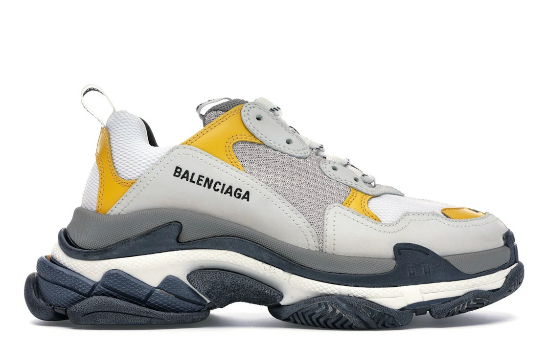 Balenciaga Triple S Split White Light Grey Yellow - 1