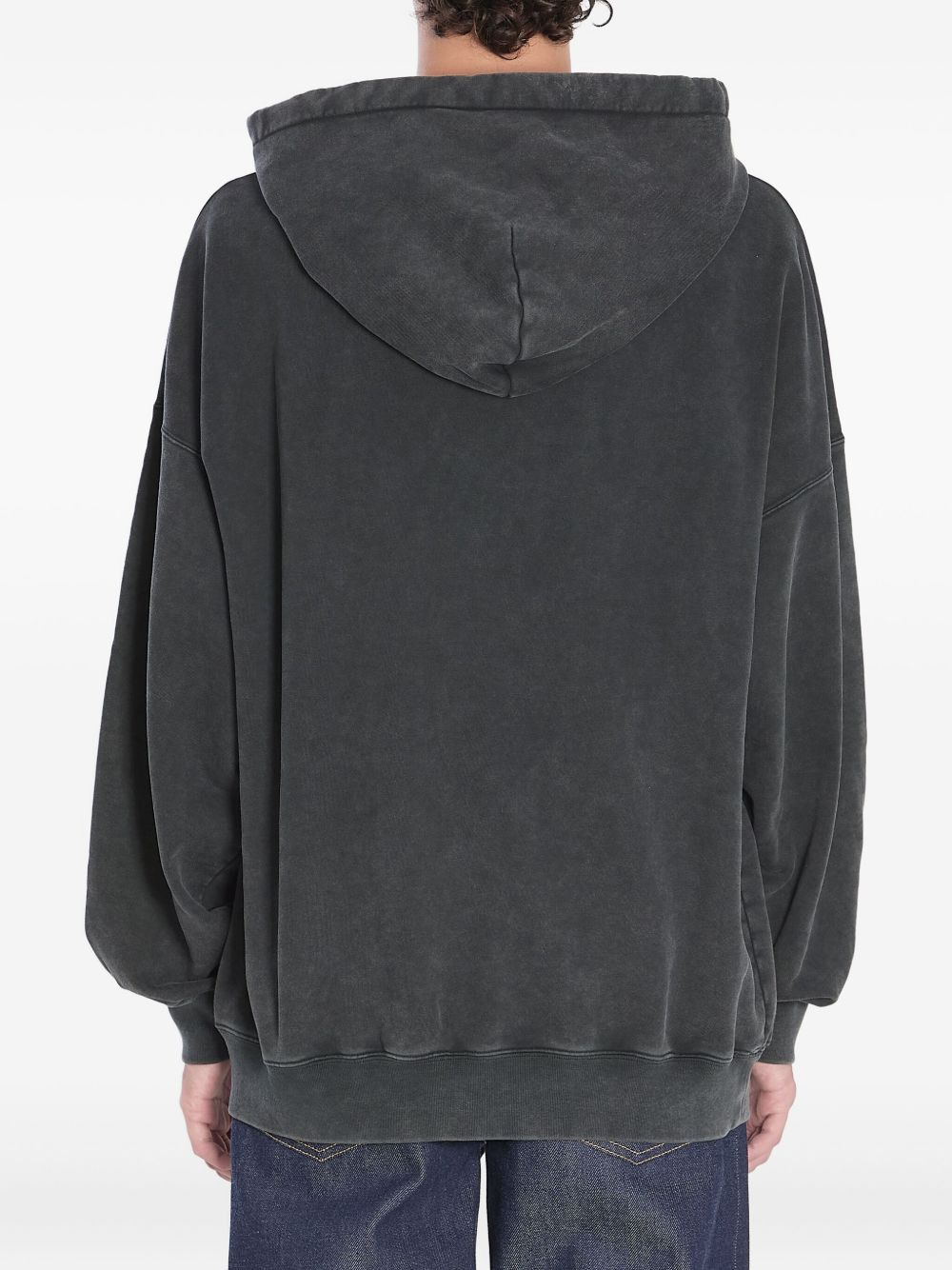 logo-embroidered hoodie - 4