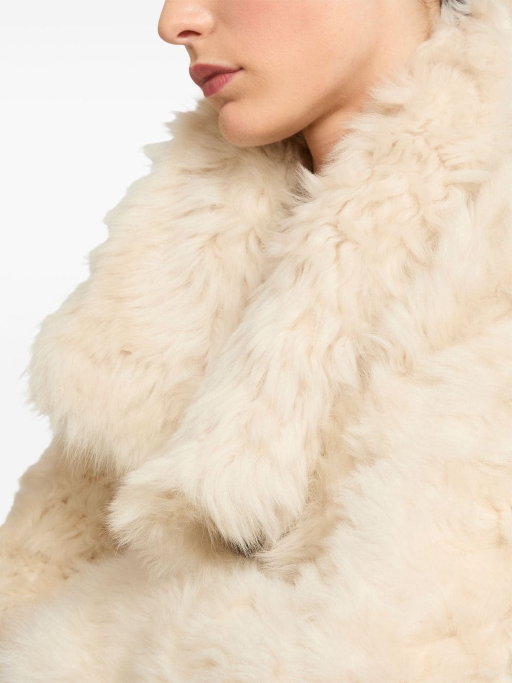 cropped leather jacket - 5