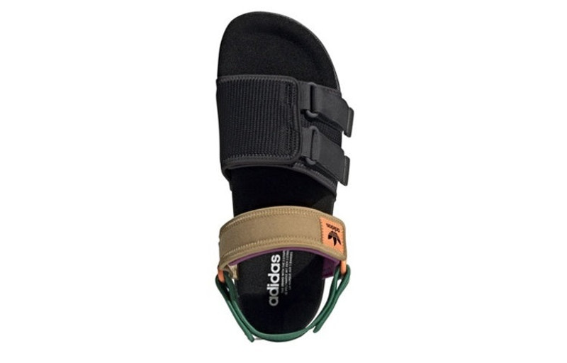 adidas adidas Adilette Sandal 4.0 'Black Bold Green' H03417 outlook