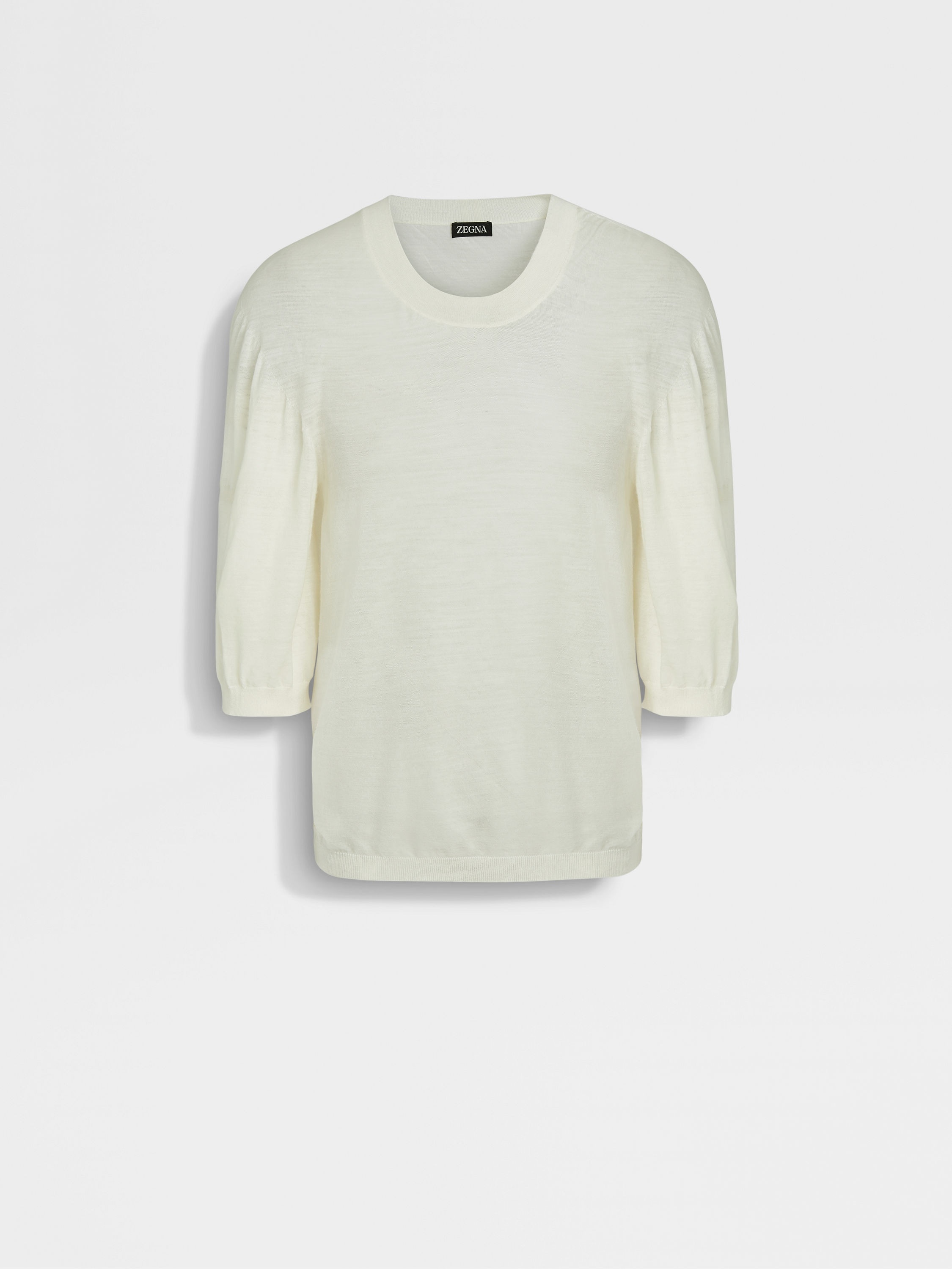 OFF WHITE WOOL CREWNECK - 1