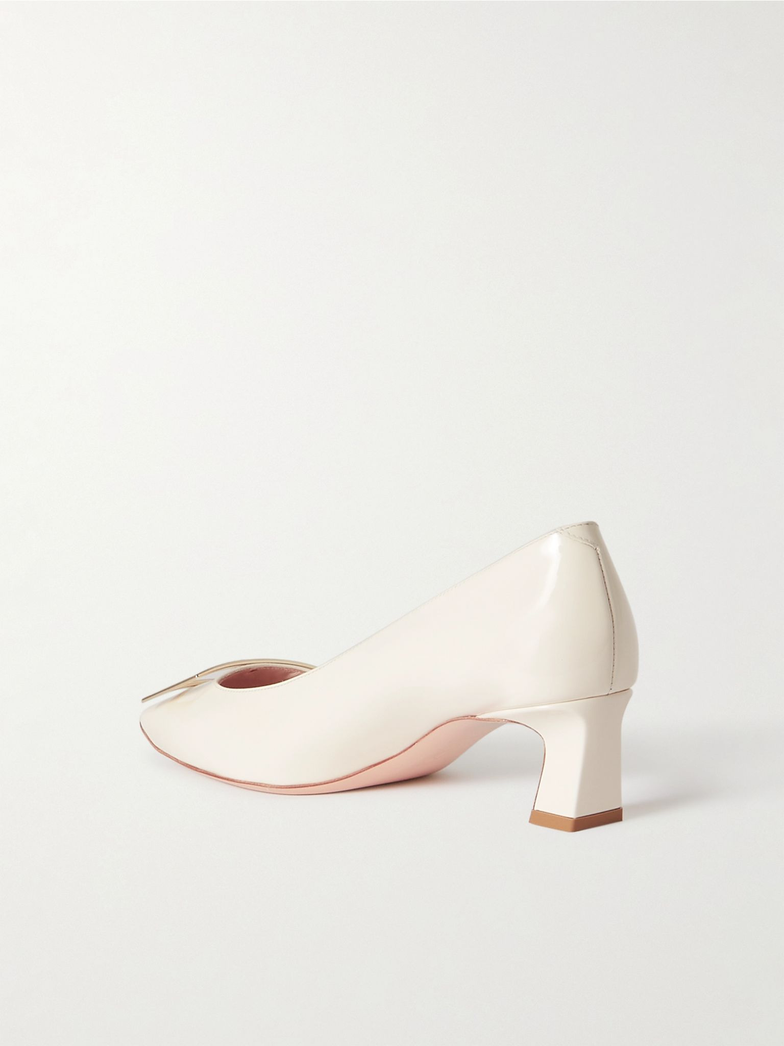 Decollete Trompette 45 patent-leather pumps Off-white - 3