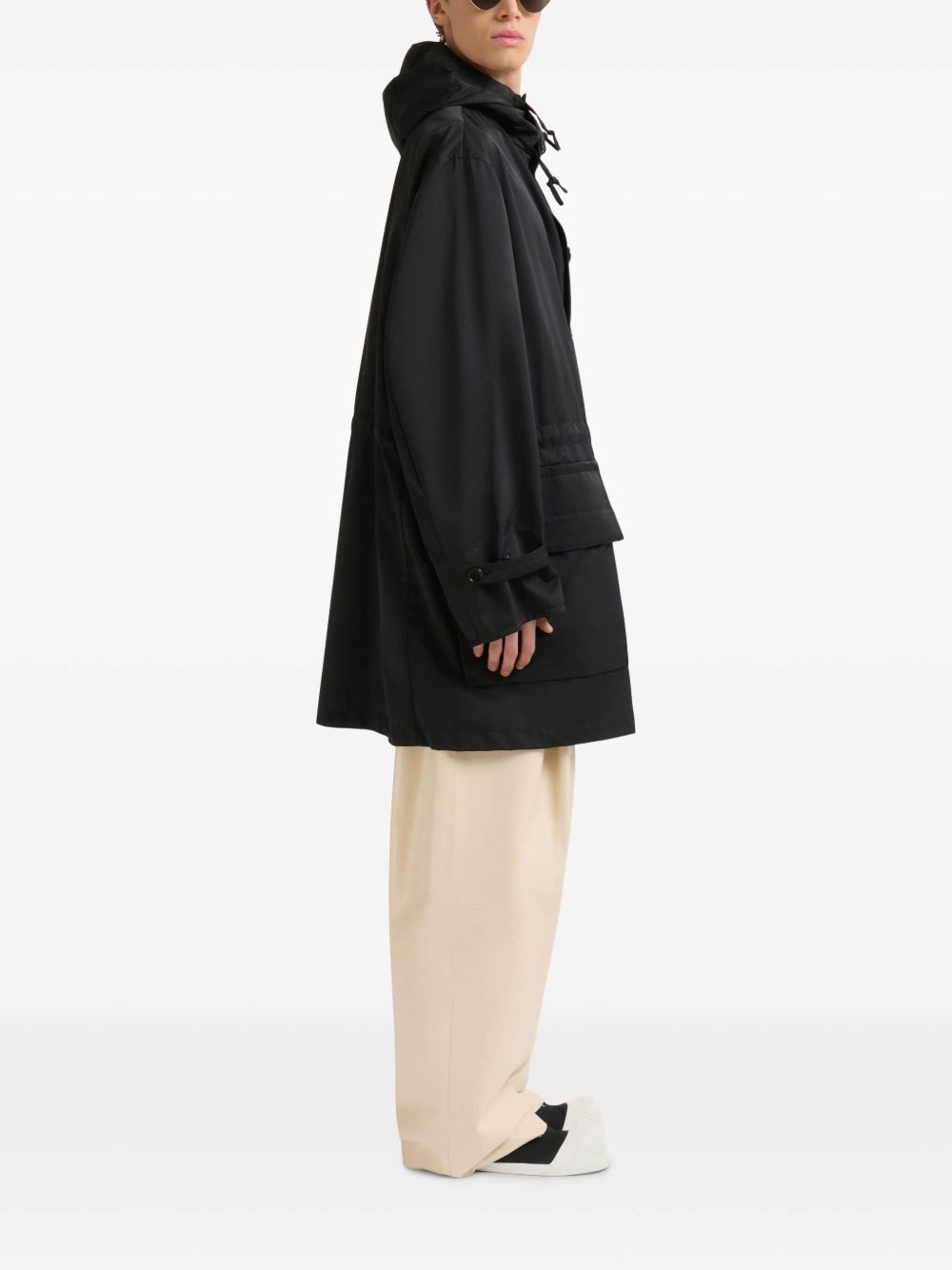 water-resistant hooded parka - 3