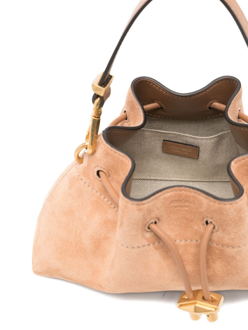 Small Cinch suede tote bag 5
