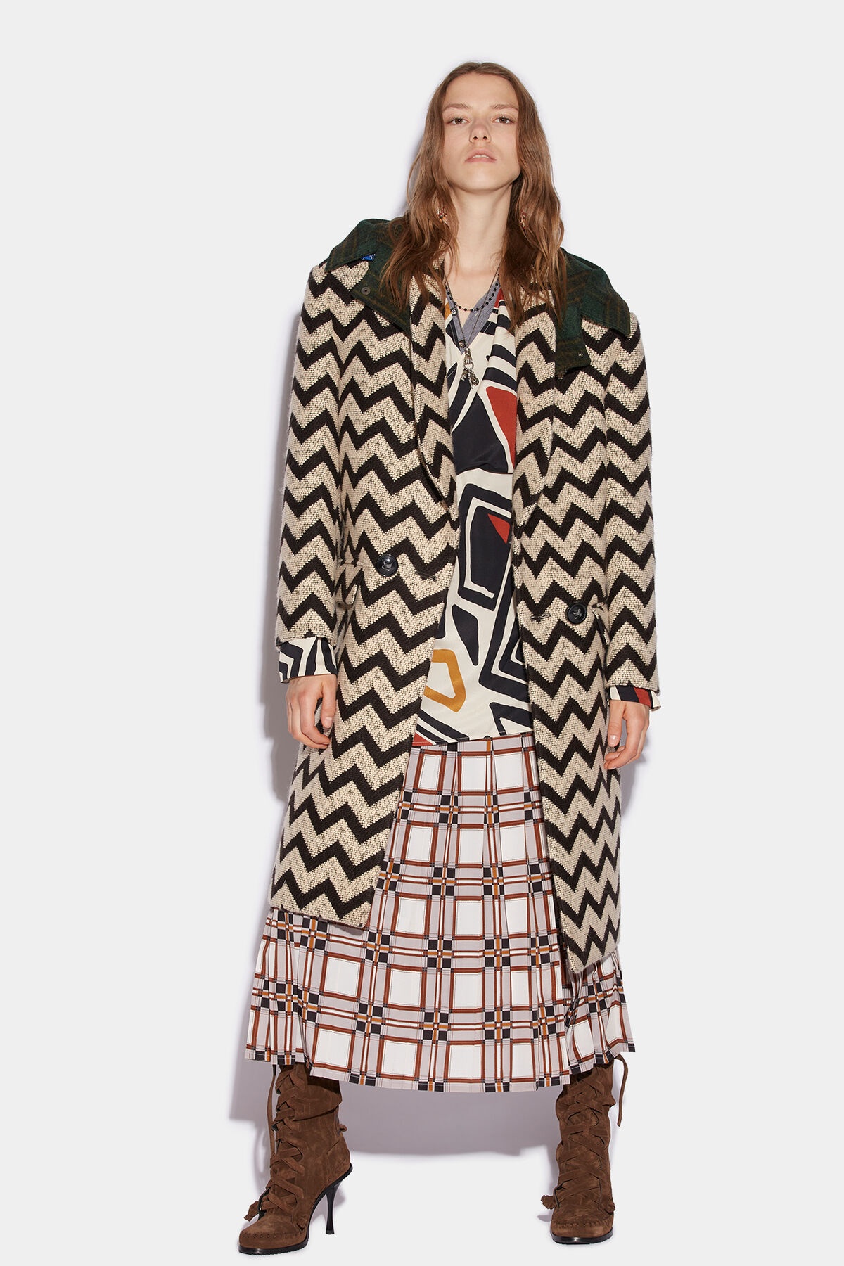 TECHNO HOODED COAT - 1