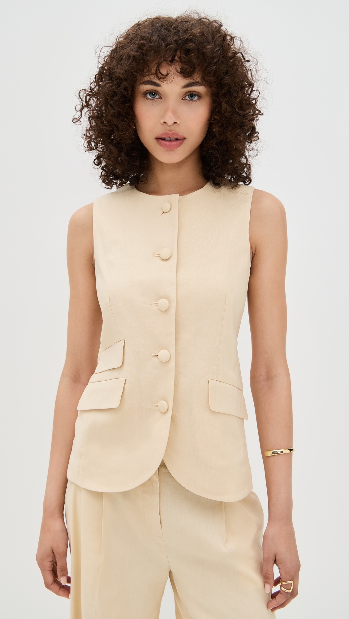 Slade Crew Linen Vest - 6