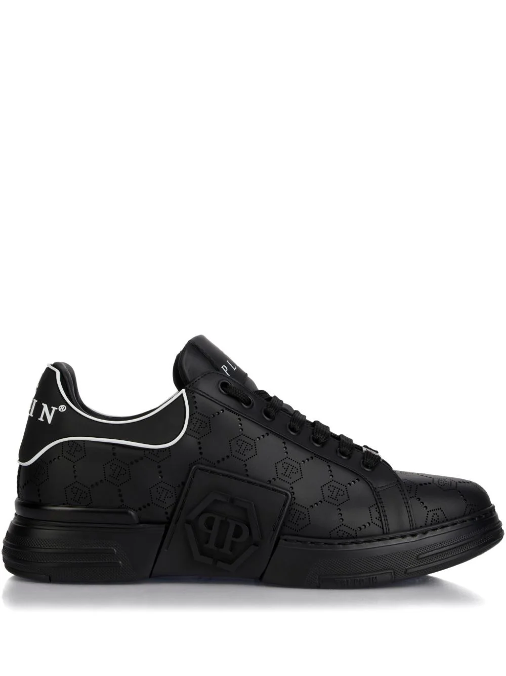 monogram low-top sneakers - 1