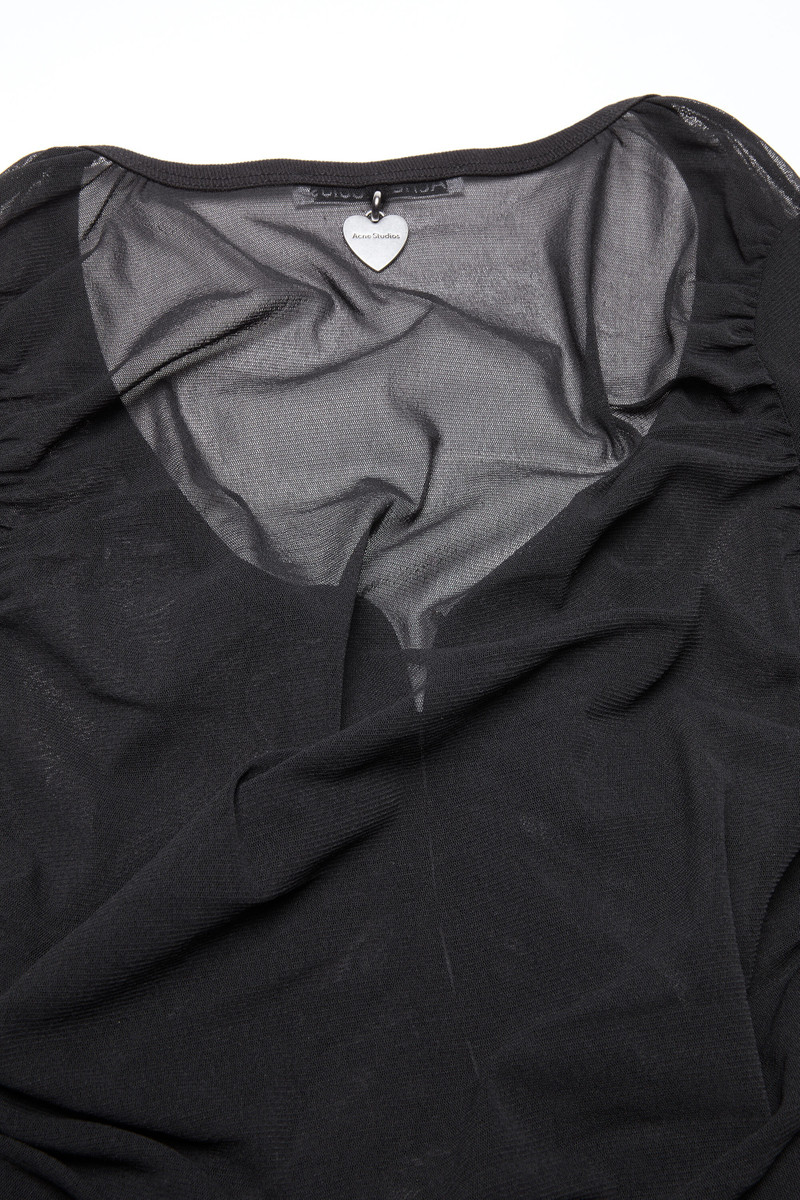 Mesh blouse - Anthracite grey 5