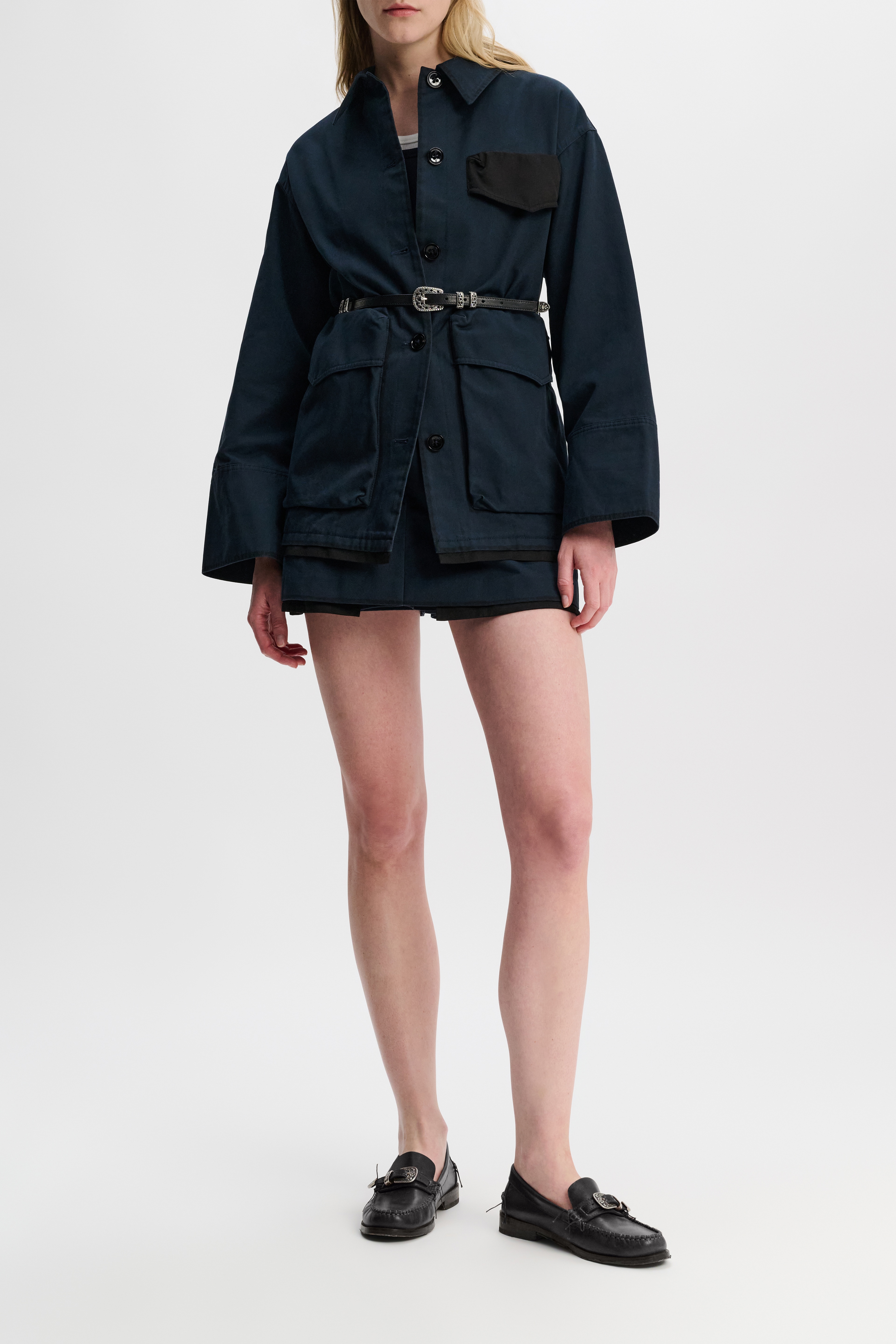 【Dorothee Schumacher】 Perfect Matchベルトコットンジャケッ DOROTHEE SCHUMACHER PERFECT MATCH jacket