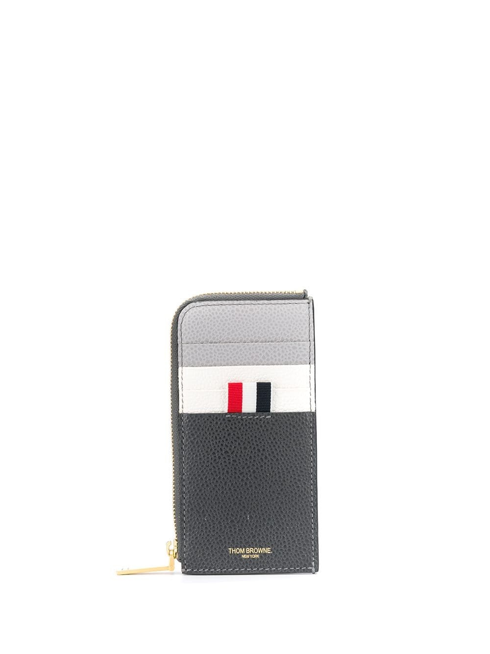 paneled zip-around wallet - 1