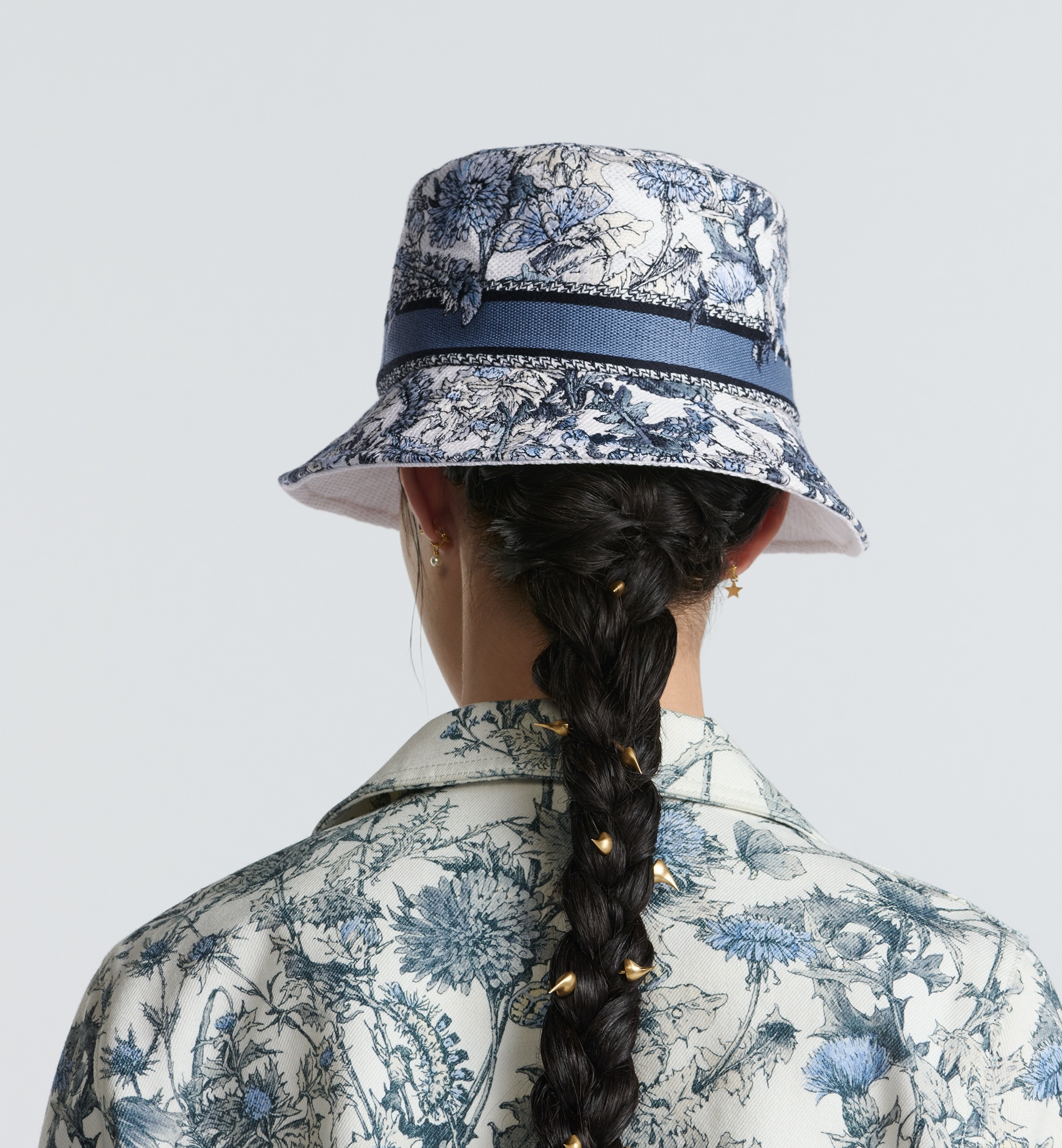 D-Bobby Dior Chardons Small-Brim Bucket Hat - 3