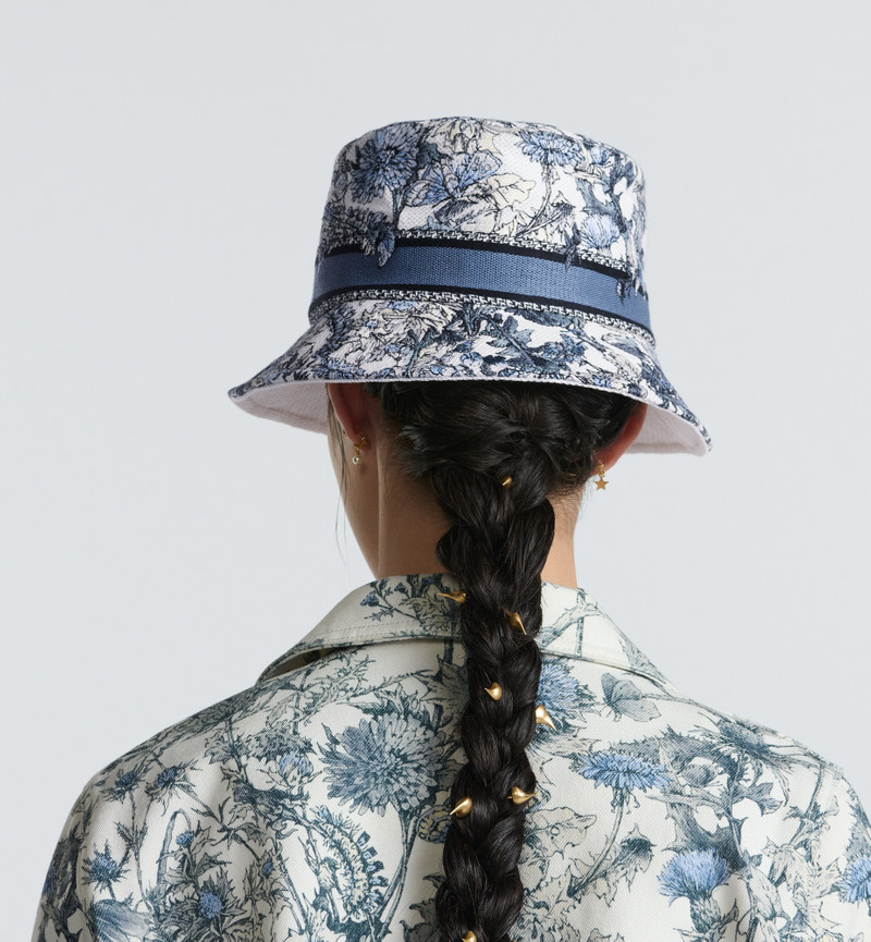 D-Bobby Dior Chardons Small-Brim Bucket Hat 3