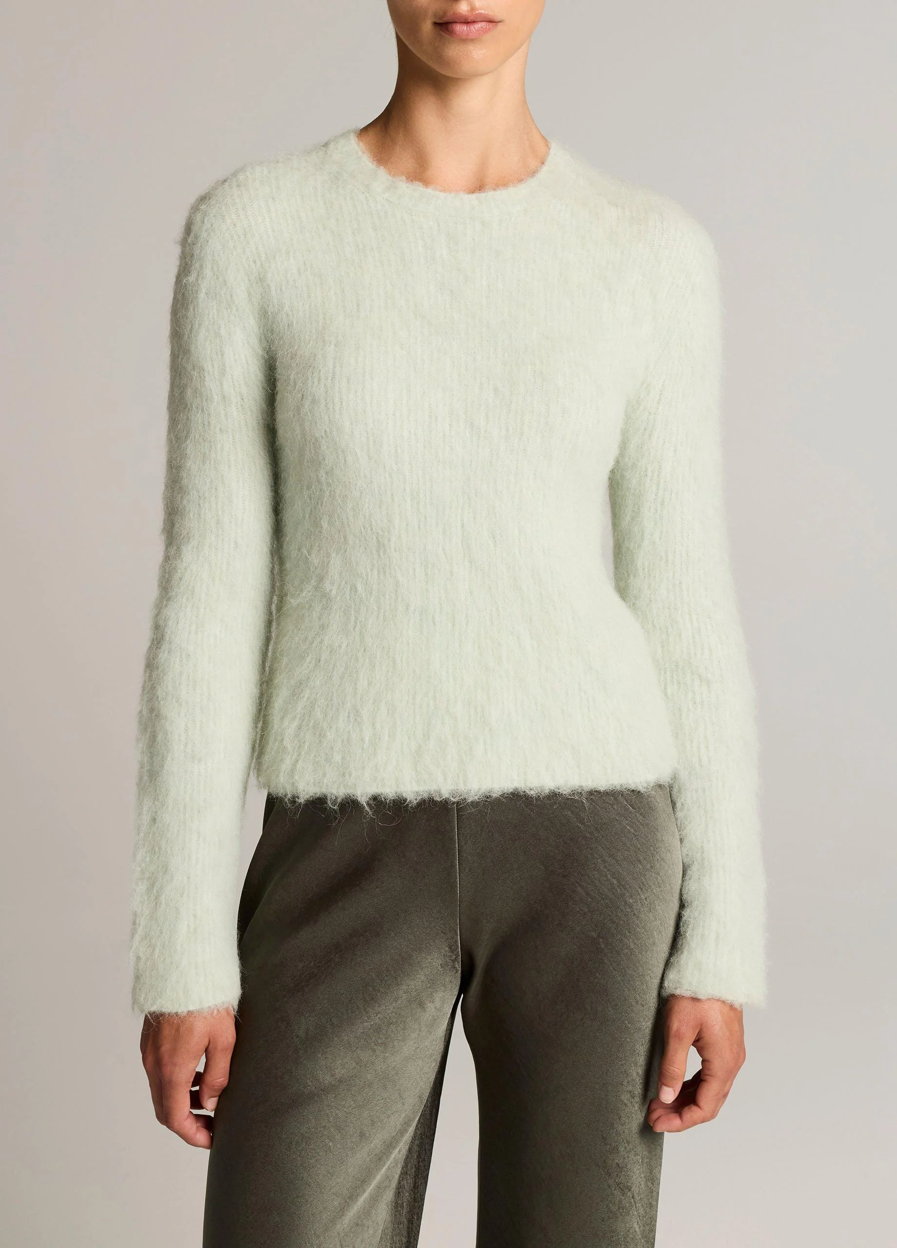 Brushed Crew Neck Sweater - 1