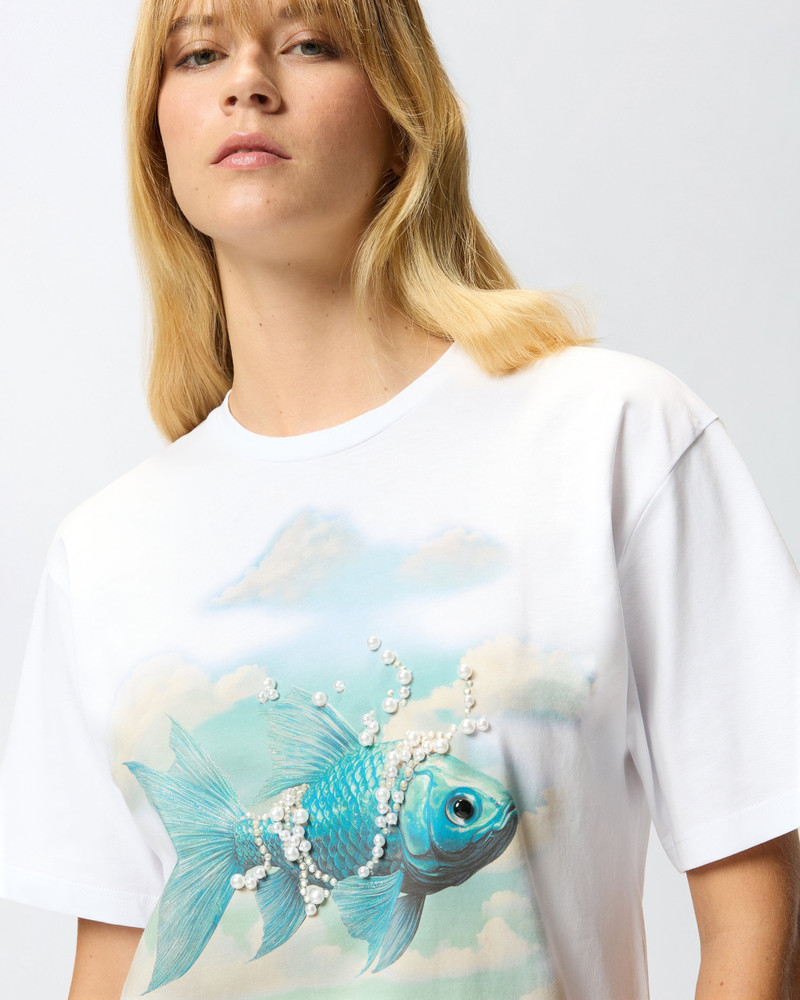 T-SHIRT WITH PRINT AND APPLIQUÉS 6