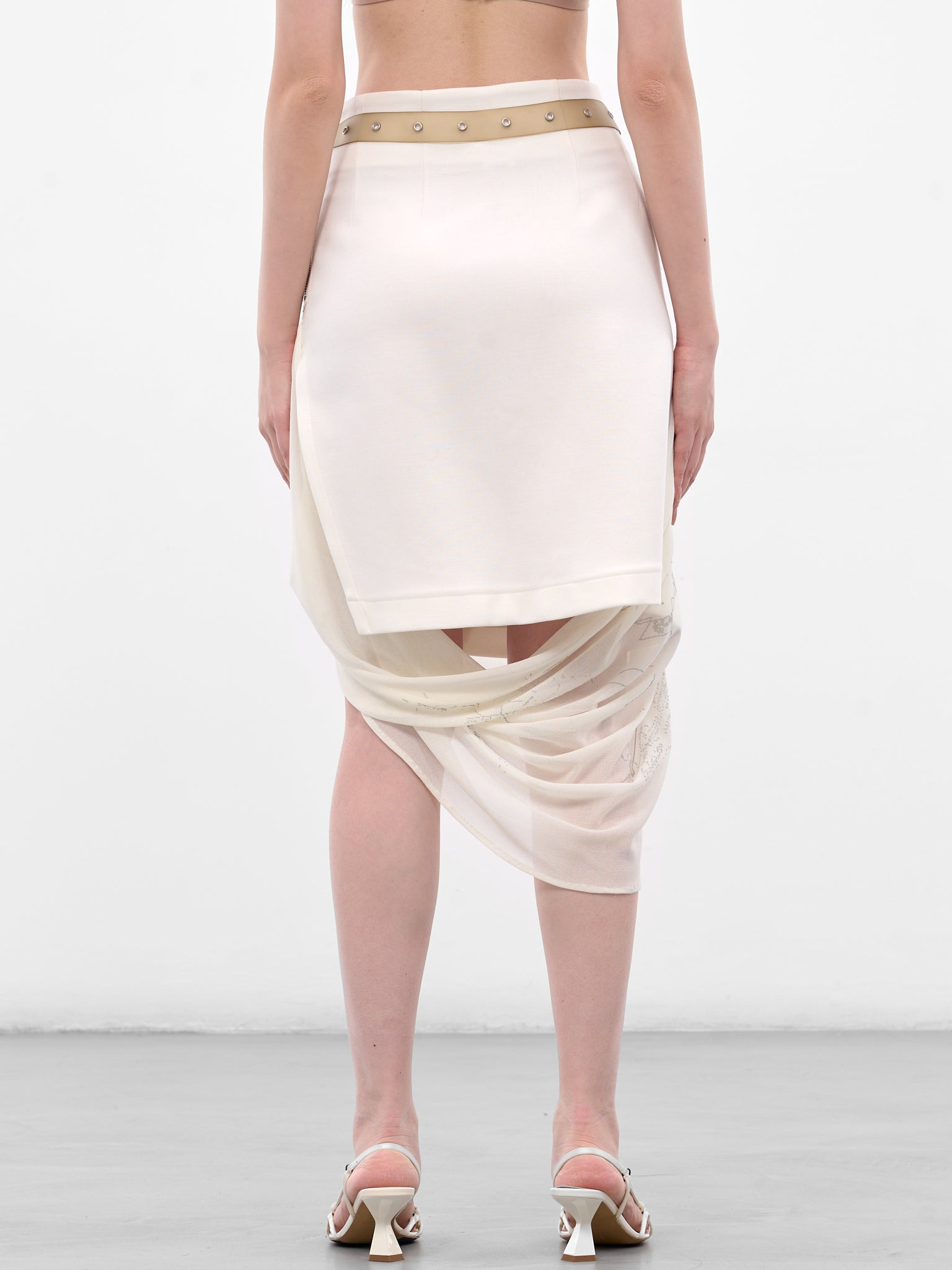 Garter Belt Graphic Wrap Skirt - 3