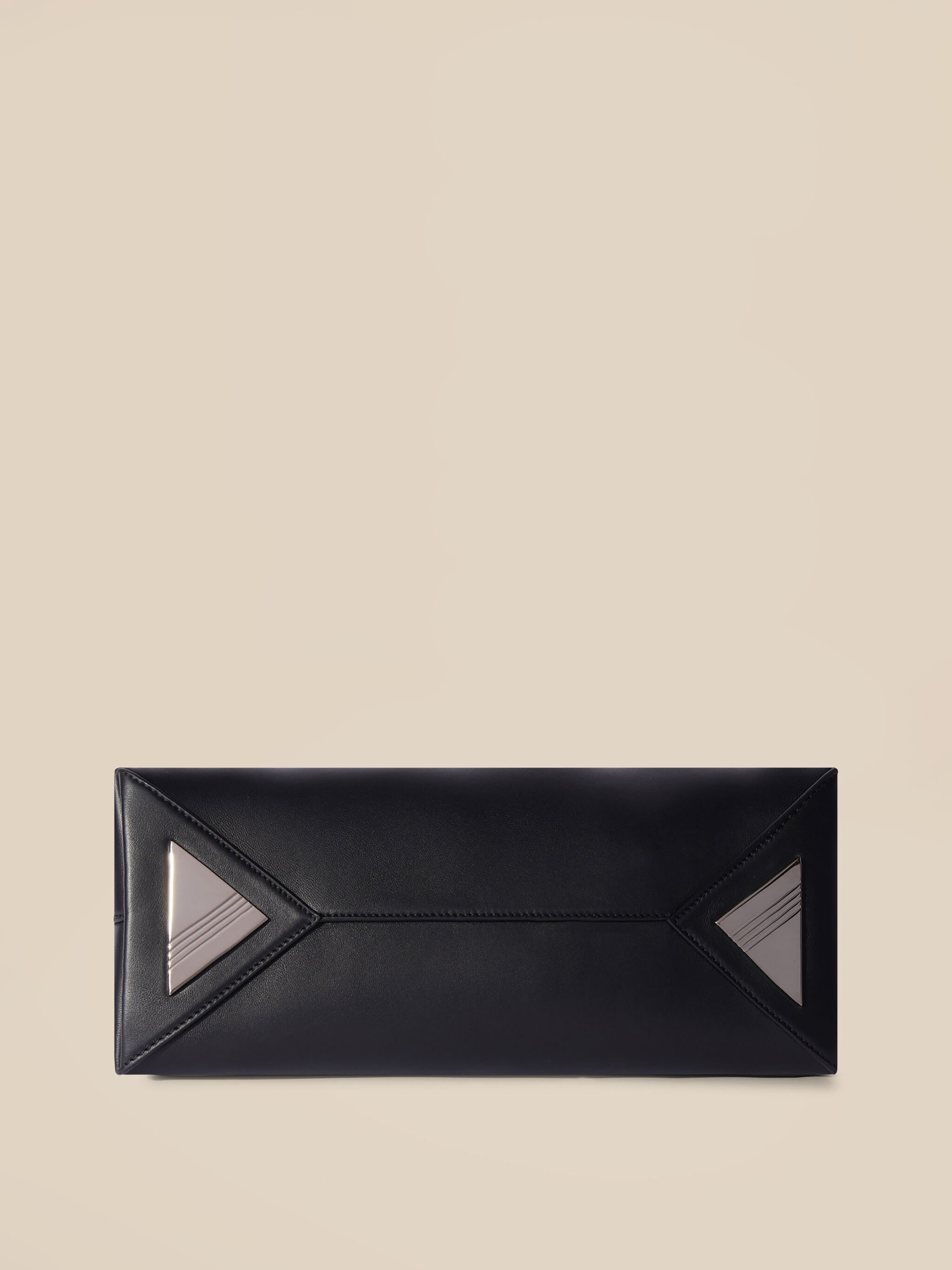 THE ATTICO Small 6pm Leather Shoulder Bag - Black