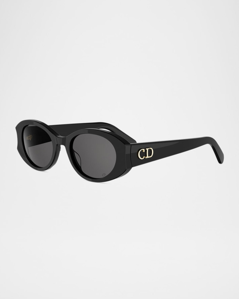 Dior Glow B3I 51mm Acetate Oval Sunglasses outlook