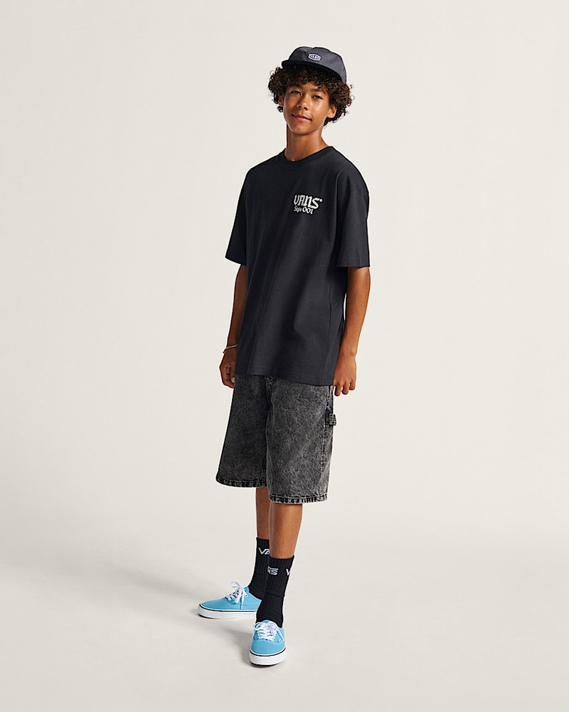 Drill Chore Loose Denim Shorts 5