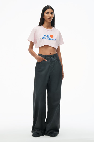 Alexander Wang Love Our Customers Cropped Tee outlook