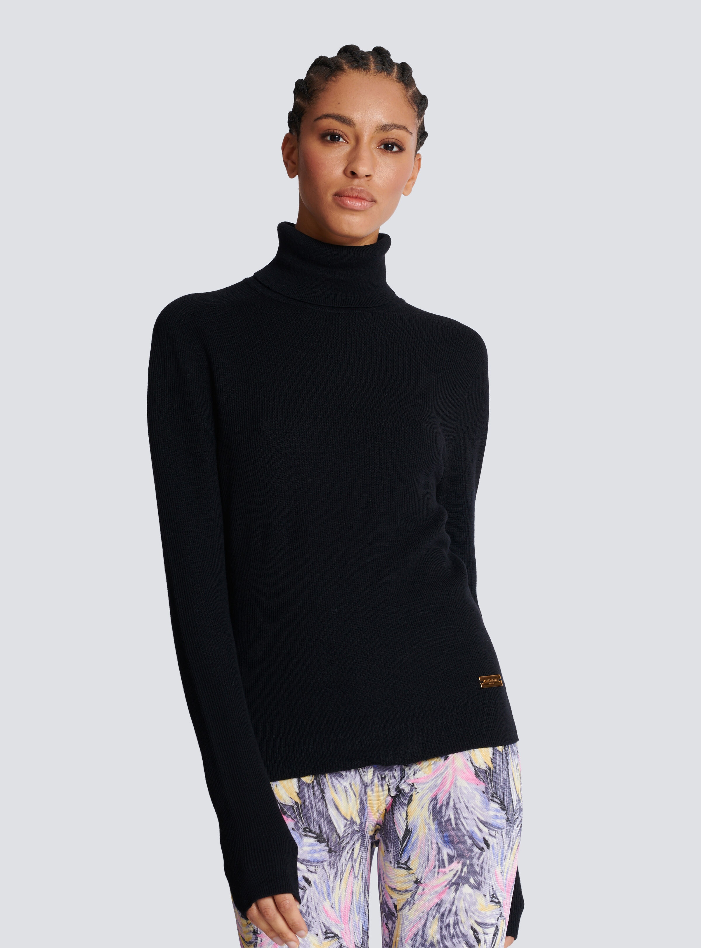 Knitted turtleneck jumper - 6