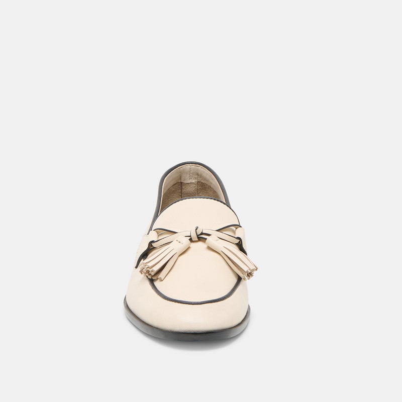 LOKLAN LOAFERS IVORY LEATHER 6