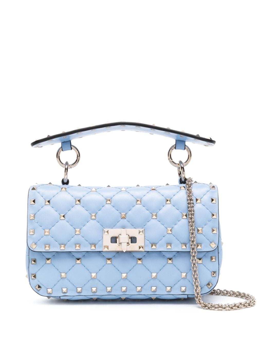 Rockstud Spike leather tote bag - 1